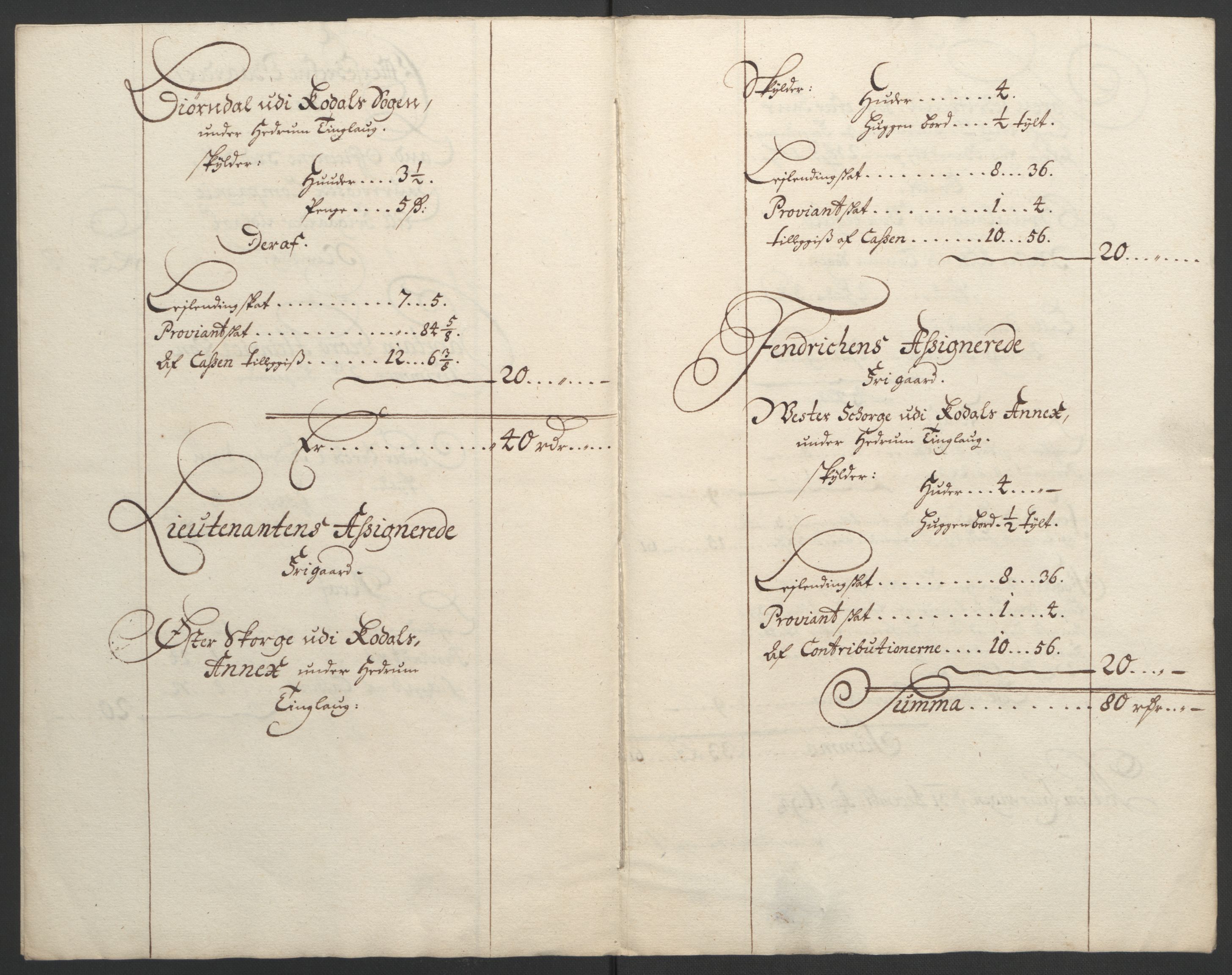 Rentekammeret inntil 1814, Reviderte regnskaper, Fogderegnskap, AV/RA-EA-4092/R33/L1974: Fogderegnskap Larvik grevskap, 1693-1695, p. 182