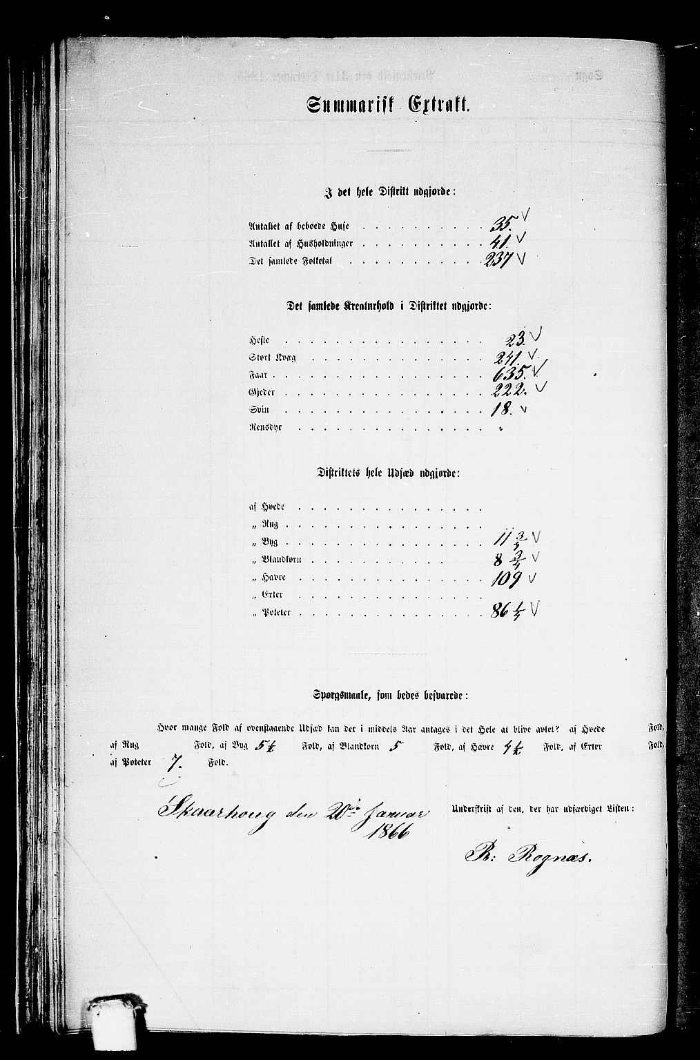 RA, 1865 census for Eid, 1865, p. 43