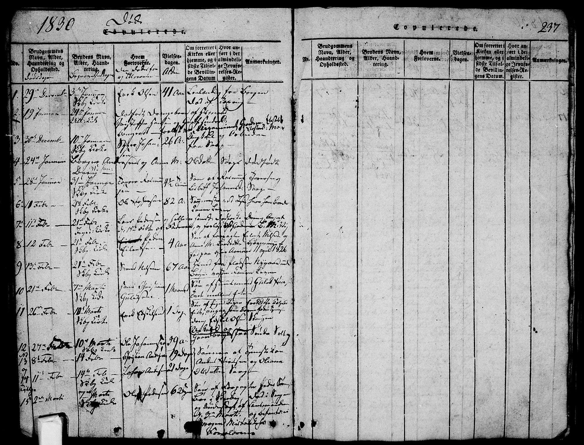 Skjeberg prestekontor Kirkebøker, SAO/A-10923/G/Ga/L0001: Parish register (copy) no. I 1, 1815-1830, p. 237