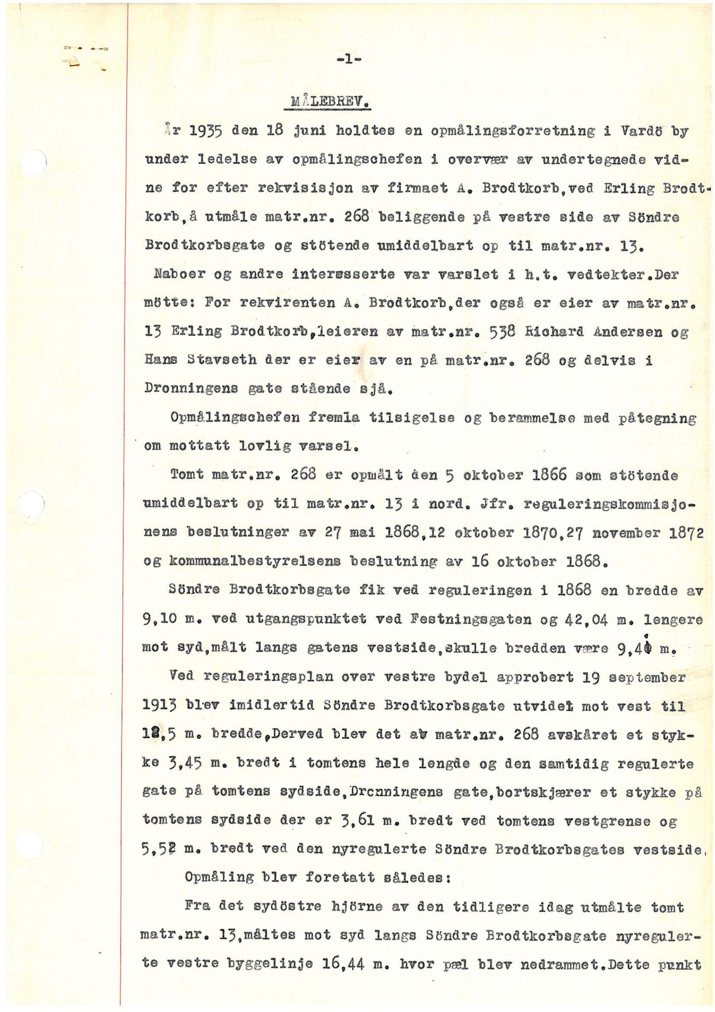 Brodtkorb handel A/S, VAMU/A-0001/Q/Qb/L0002: Skjøter og grunnbrev i Vardø by, 1852-1949, p. 97