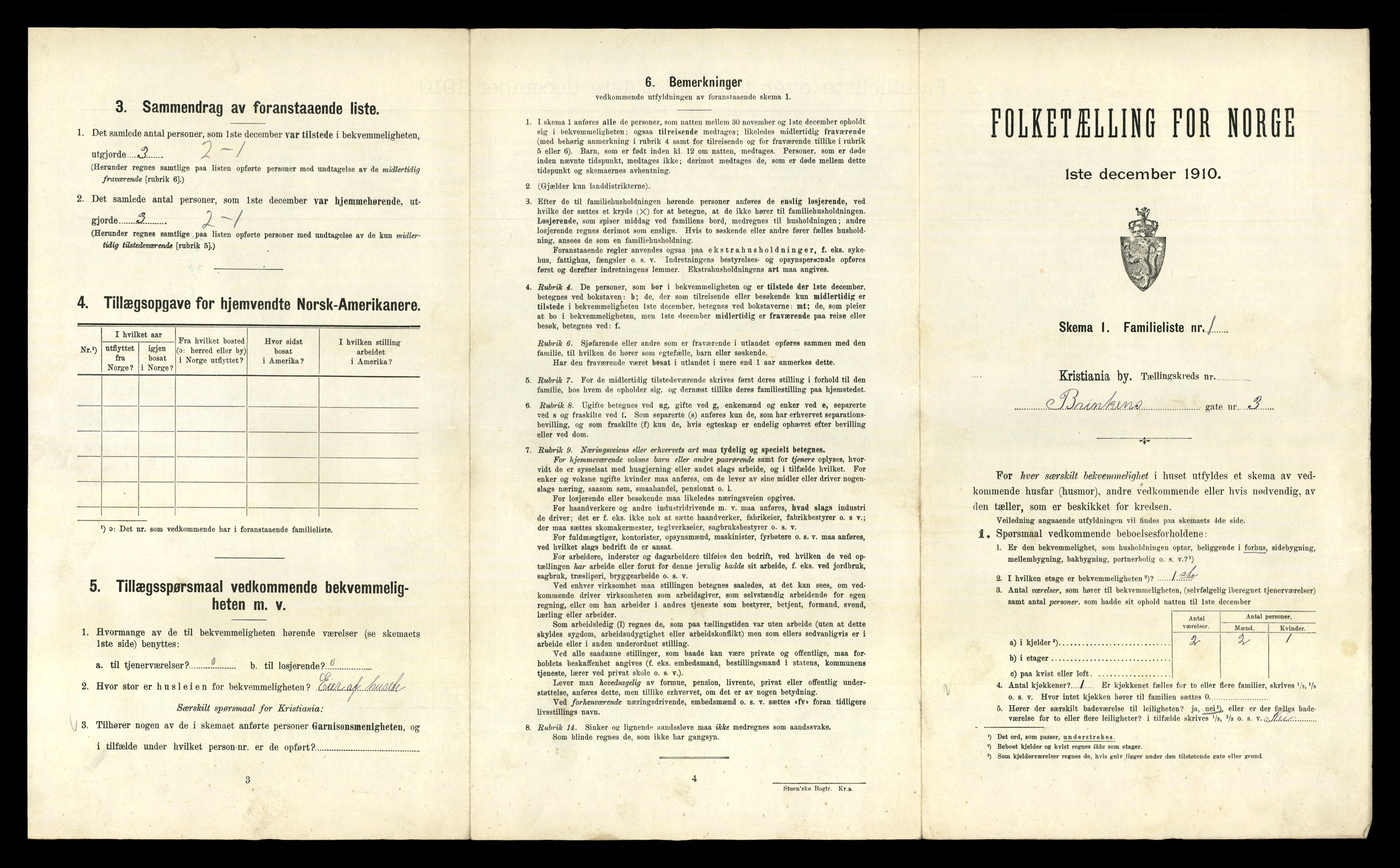 RA, 1910 census for Kristiania, 1910, p. 9917