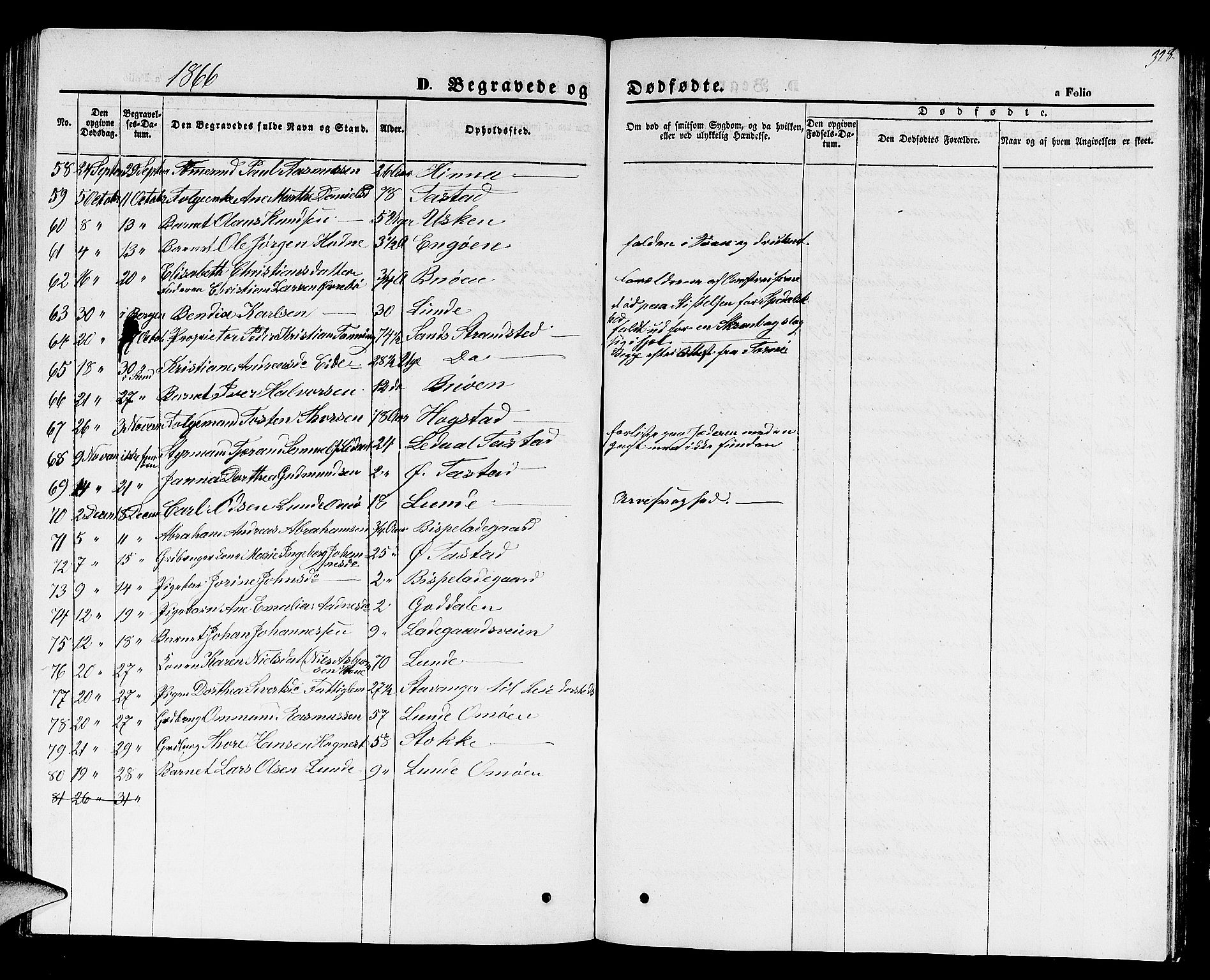 Hetland sokneprestkontor, SAST/A-101826/30/30BB/L0001: Parish register (copy) no. B 1, 1850-1868, p. 328