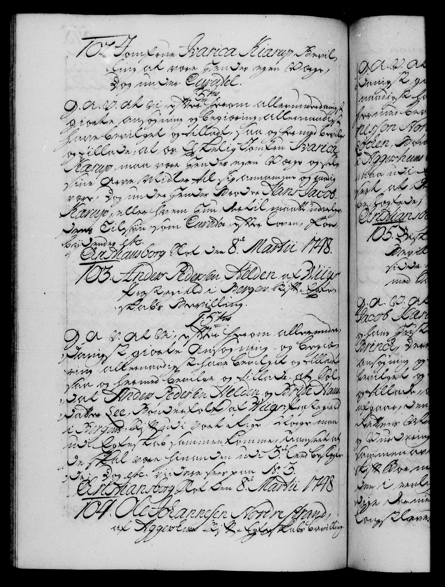 Danske Kanselli 1572-1799, AV/RA-EA-3023/F/Fc/Fca/Fcaa/L0035: Norske registre, 1746-1748, p. 598b