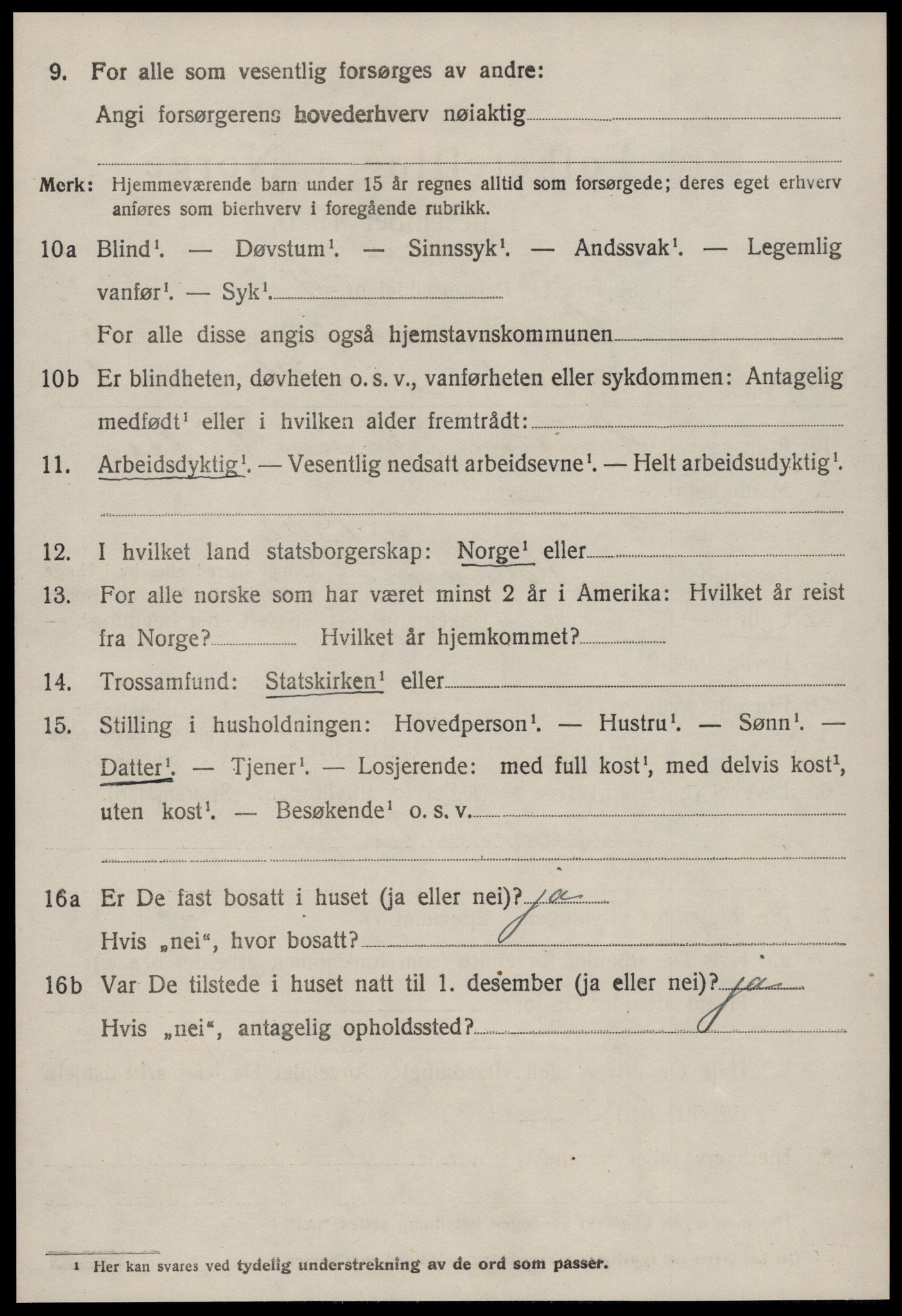 SAT, 1920 census for Haram, 1920, p. 2802