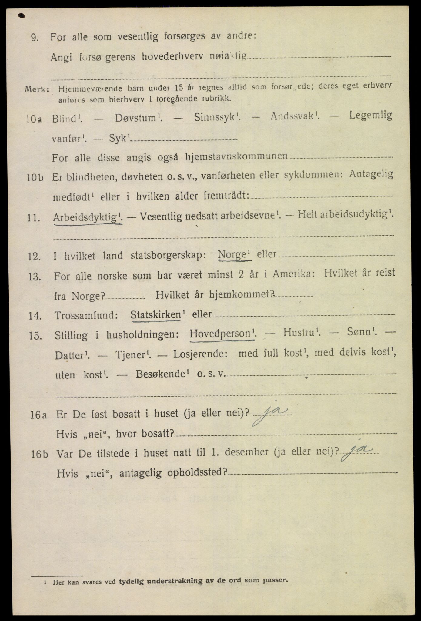 SAK, 1920 census for Sør-Audnedal, 1920, p. 5748