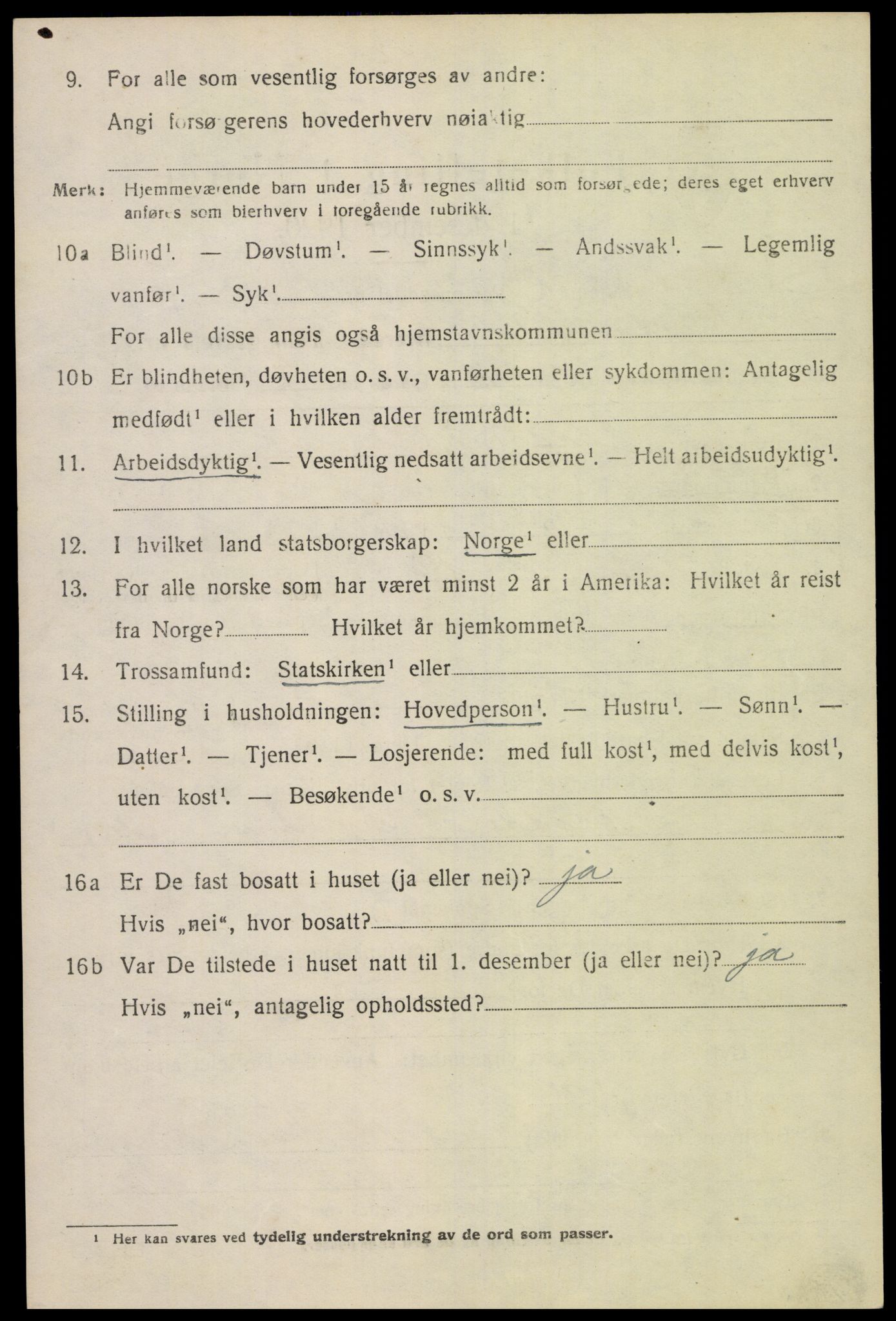 SAK, 1920 census for Sør-Audnedal, 1920, p. 5748