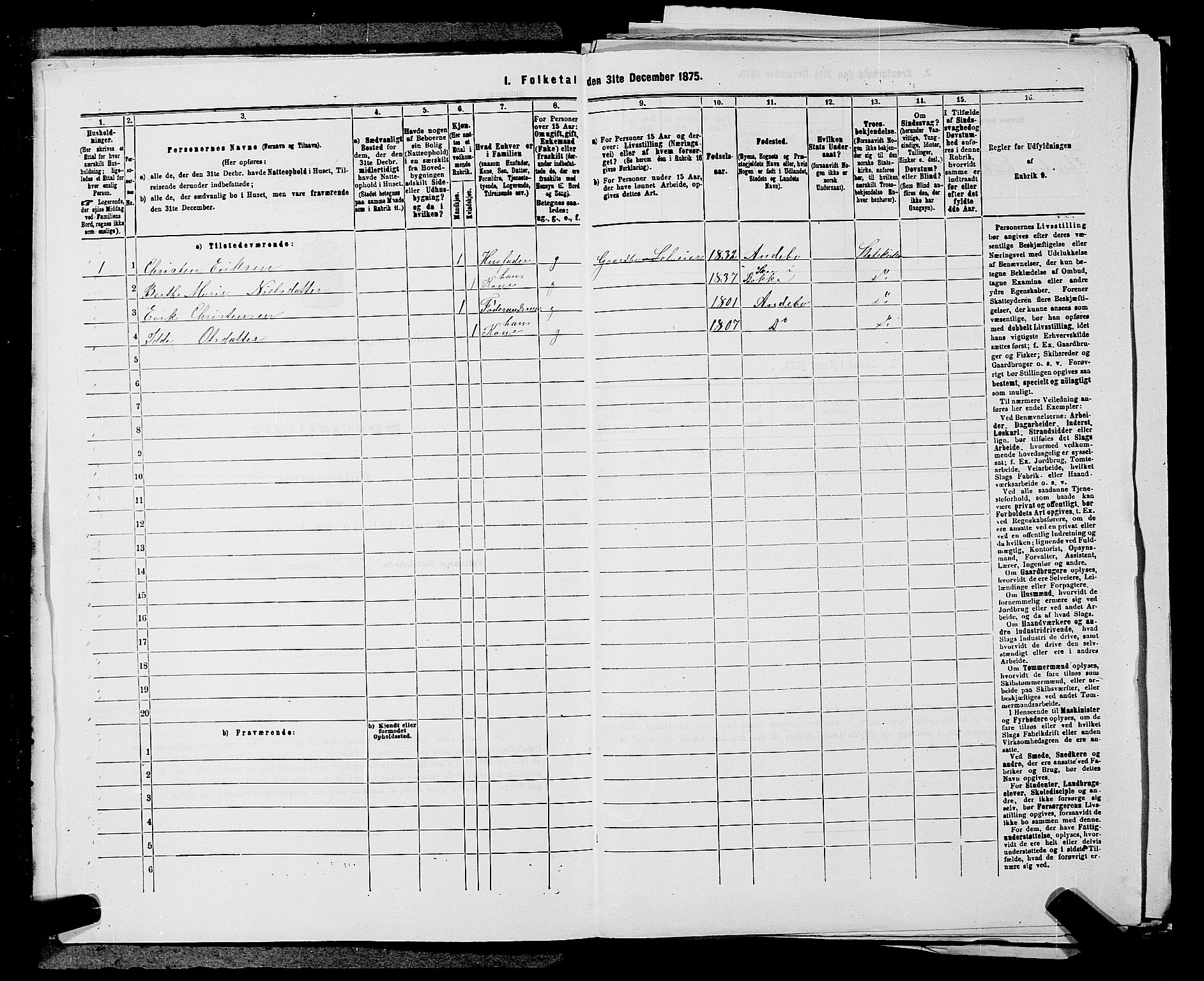 SAKO, 1875 census for 0719P Andebu, 1875, p. 438