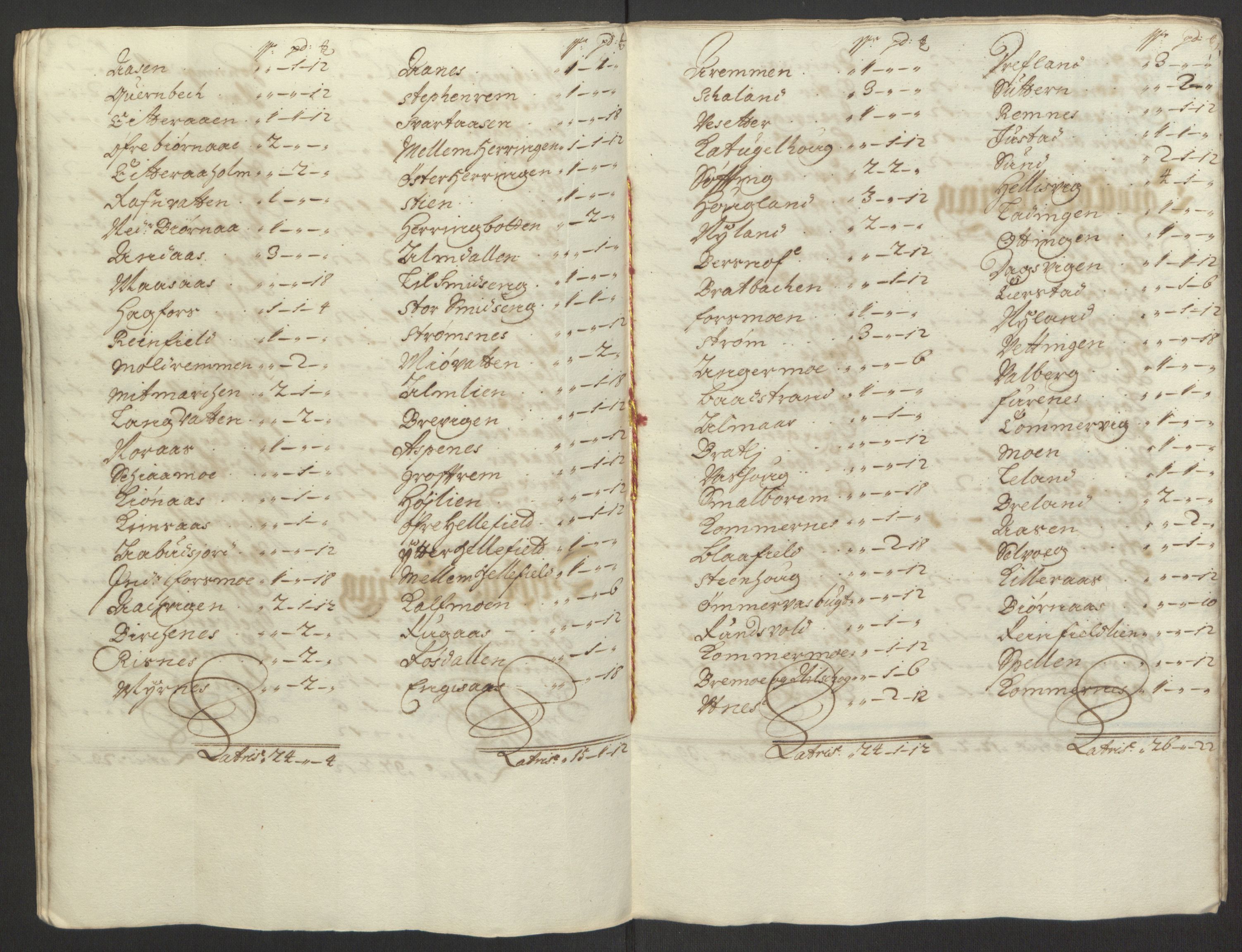 Rentekammeret inntil 1814, Reviderte regnskaper, Fogderegnskap, AV/RA-EA-4092/R65/L4505: Fogderegnskap Helgeland, 1693-1696, p. 235