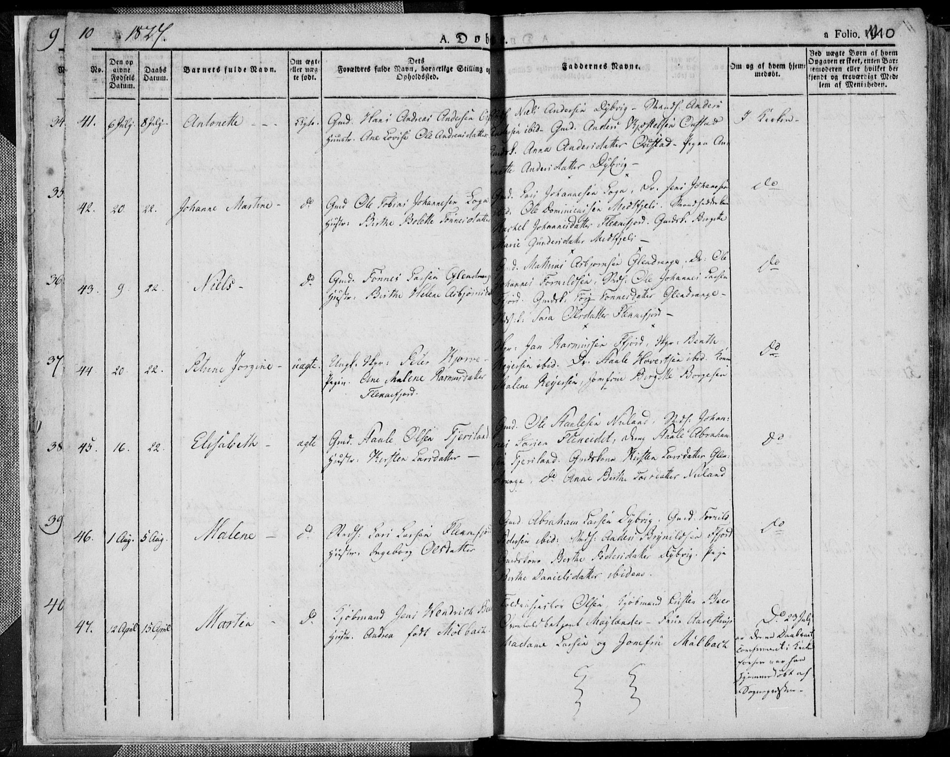 Flekkefjord sokneprestkontor, AV/SAK-1111-0012/F/Fa/Fac/L0003: Parish register (official) no. A 3, 1826-1841, p. 10