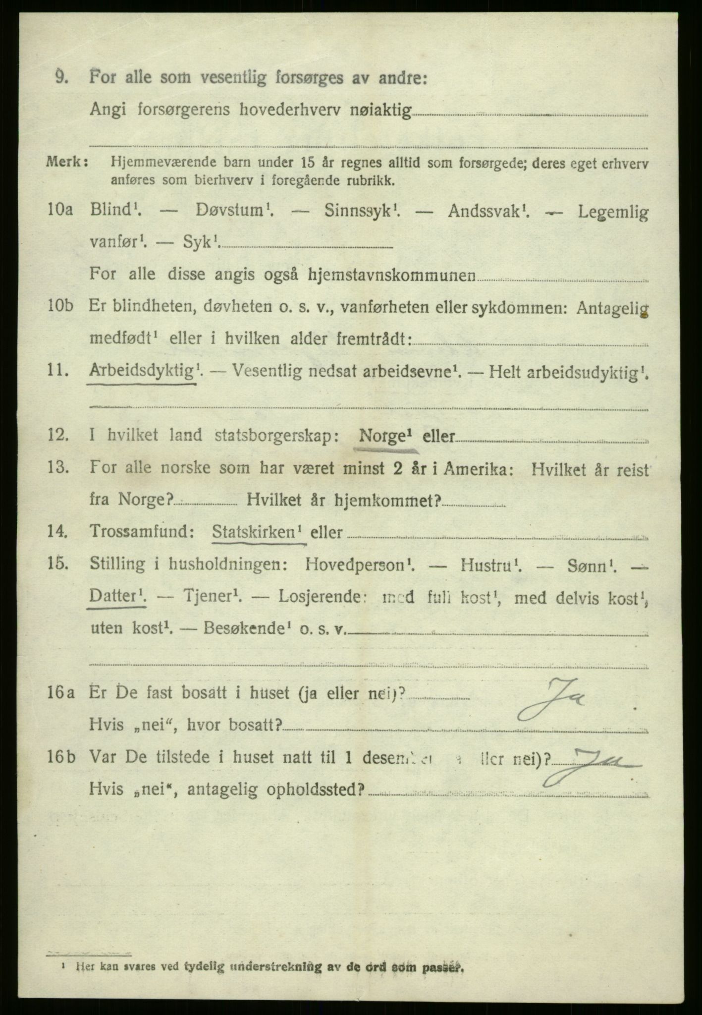 SAB, 1920 census for Vevring, 1920, p. 1543