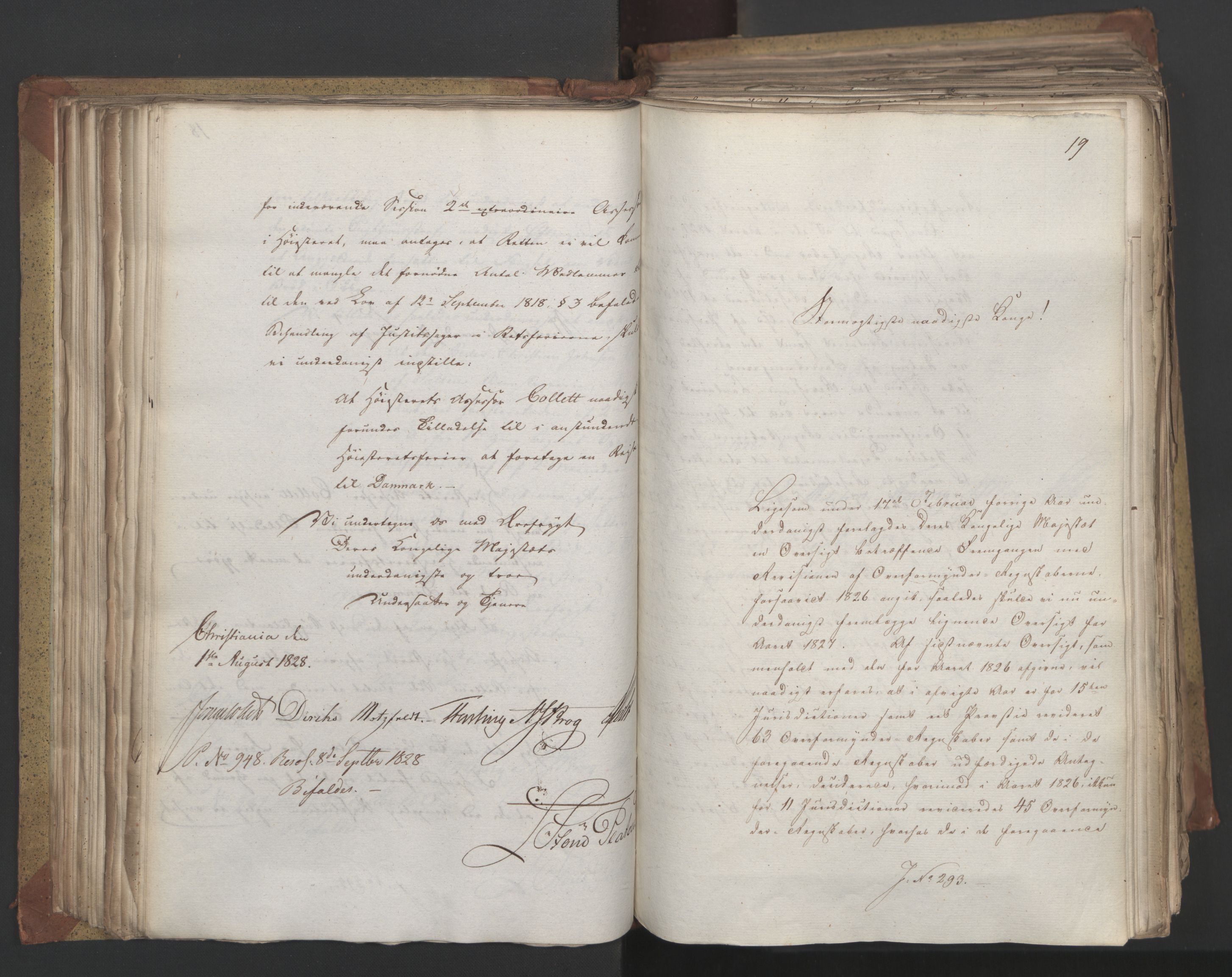 Statsrådsavdelingen i Stockholm, AV/RA-S-1003/D/Da/L0055: Regjeringsinnstillinger nr. 231-435, 1828, p. 165