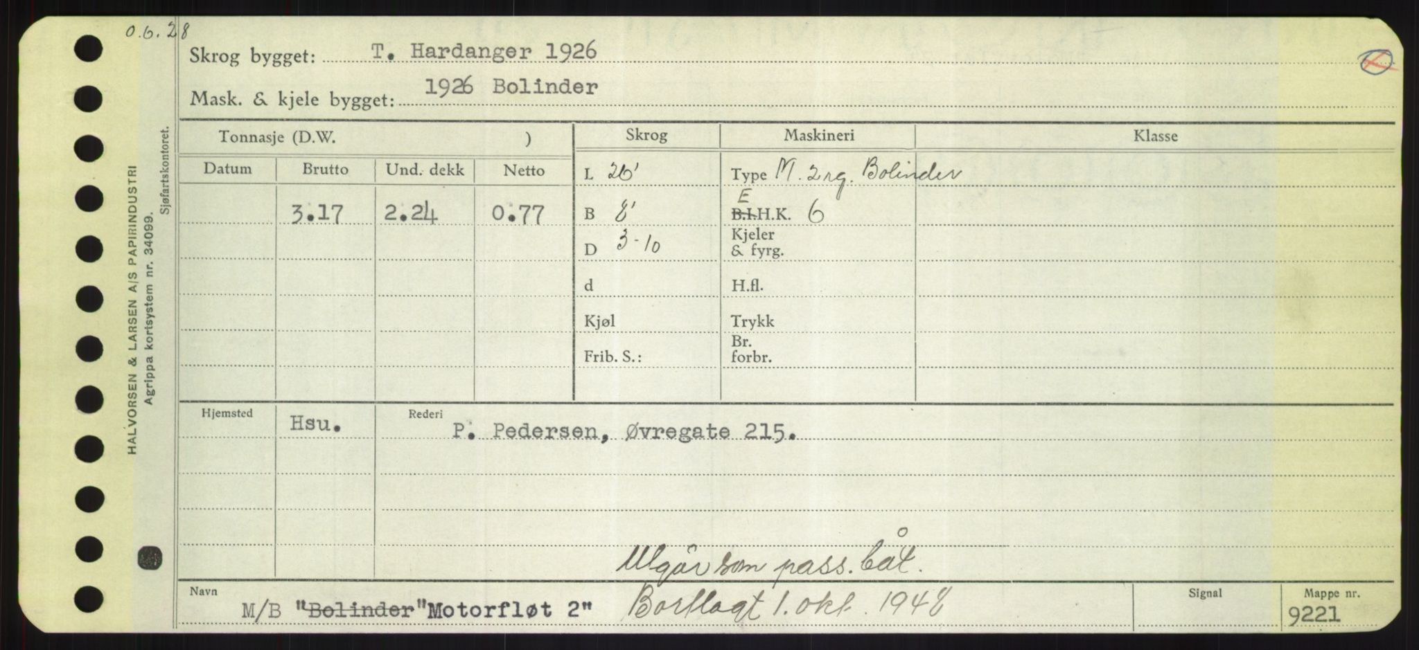 Sjøfartsdirektoratet med forløpere, Skipsmålingen, RA/S-1627/H/Hd/L0025: Fartøy, Min-Mås, p. 337