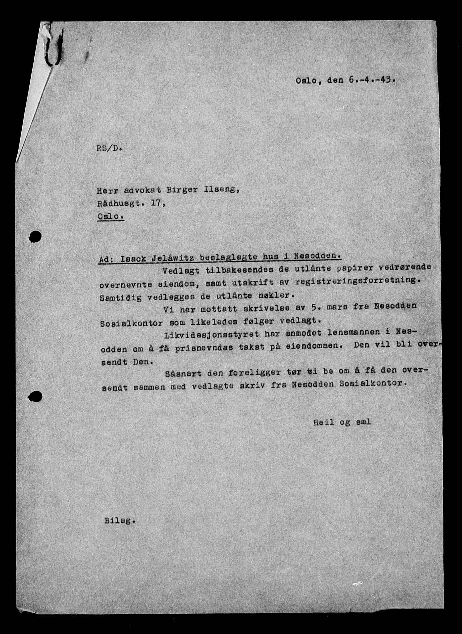 Justisdepartementet, Tilbakeføringskontoret for inndratte formuer, AV/RA-S-1564/H/Hc/Hcc/L0948: --, 1945-1947, p. 217