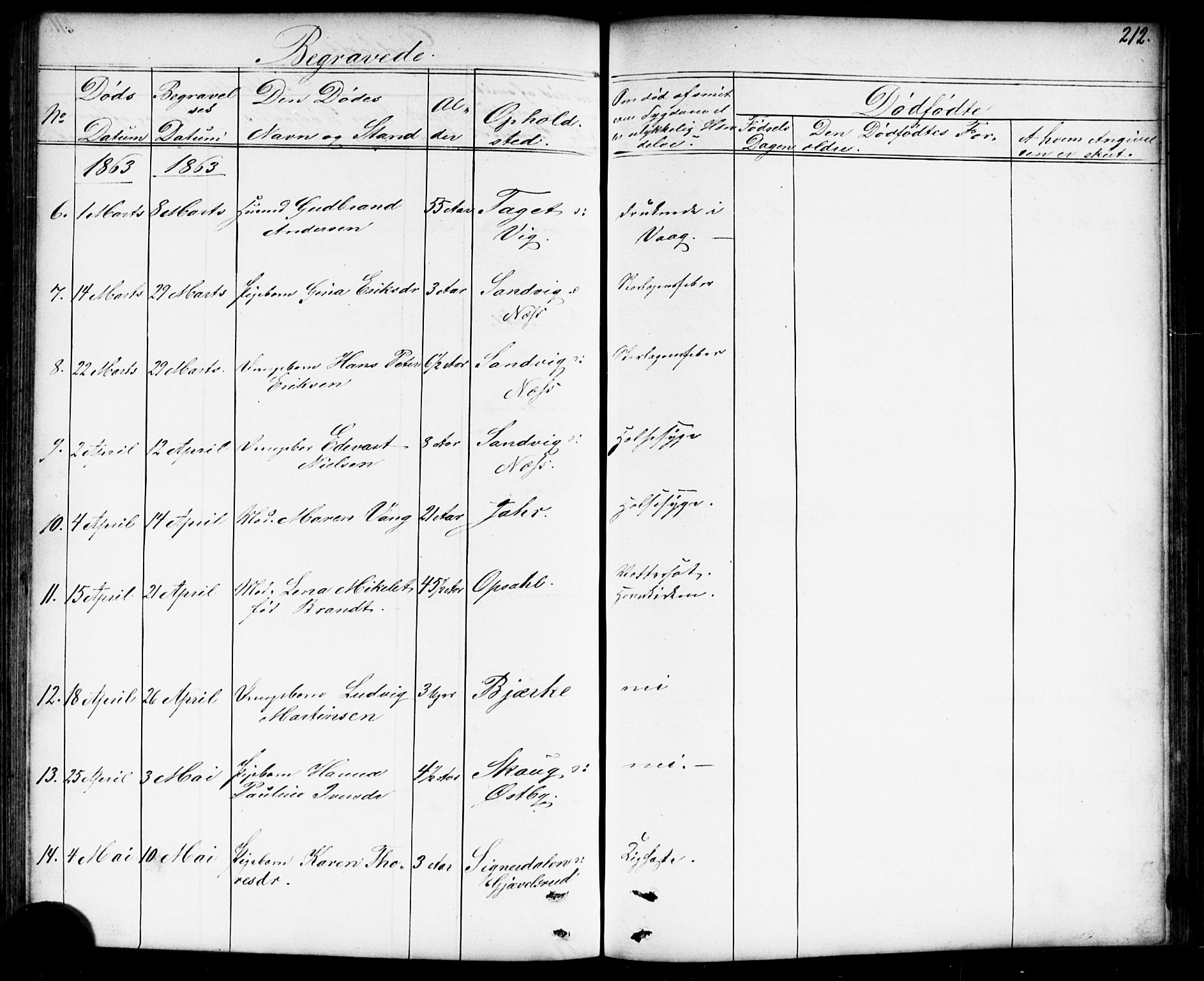 Enebakk prestekontor Kirkebøker, AV/SAO-A-10171c/G/Gb/L0001: Parish register (copy) no. II 1, 1859-1890, p. 212