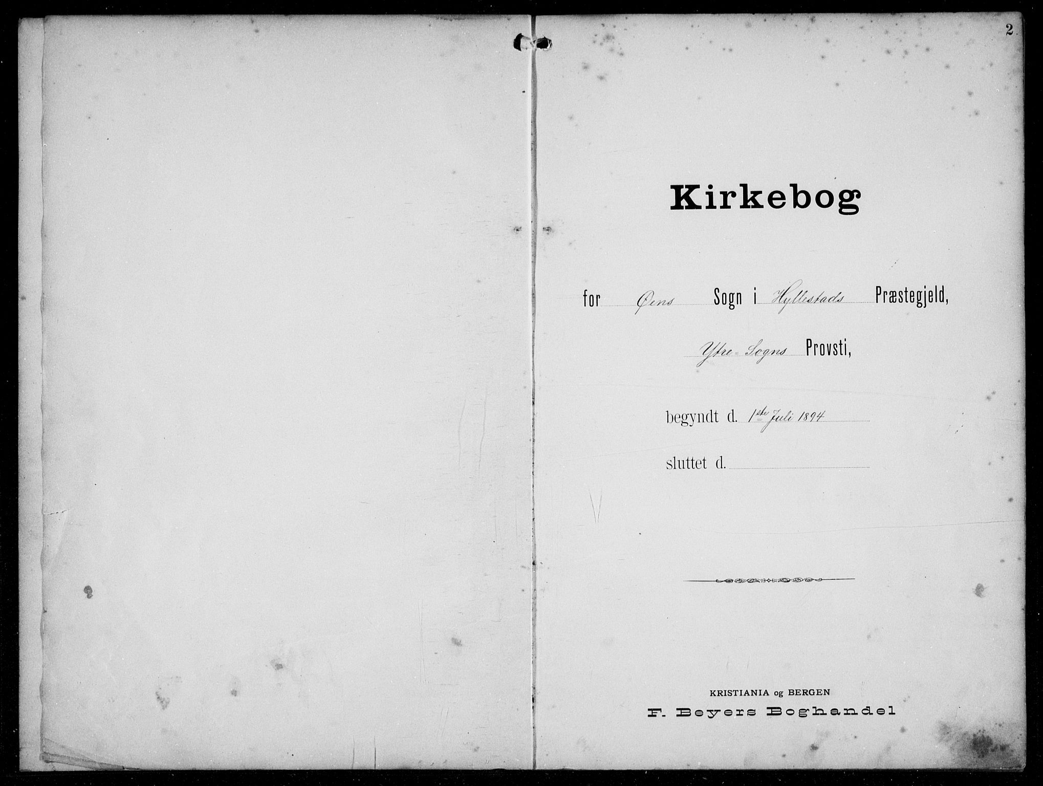 Hyllestad sokneprestembete, AV/SAB-A-80401: Parish register (copy) no. C 3, 1894-1913, p. 2