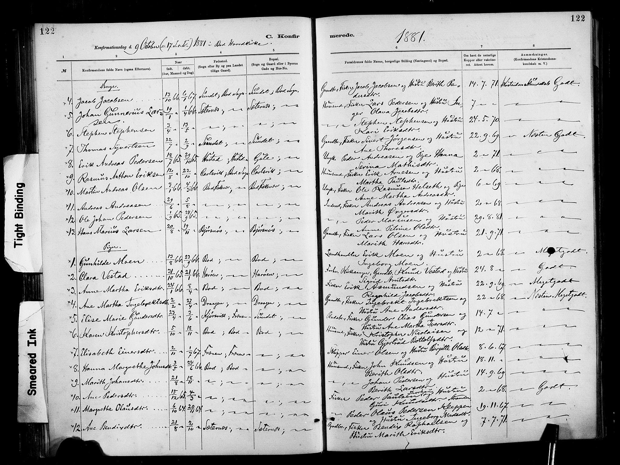 Ministerialprotokoller, klokkerbøker og fødselsregistre - Møre og Romsdal, AV/SAT-A-1454/566/L0769: Parish register (official) no. 566A08, 1881-1903, p. 122