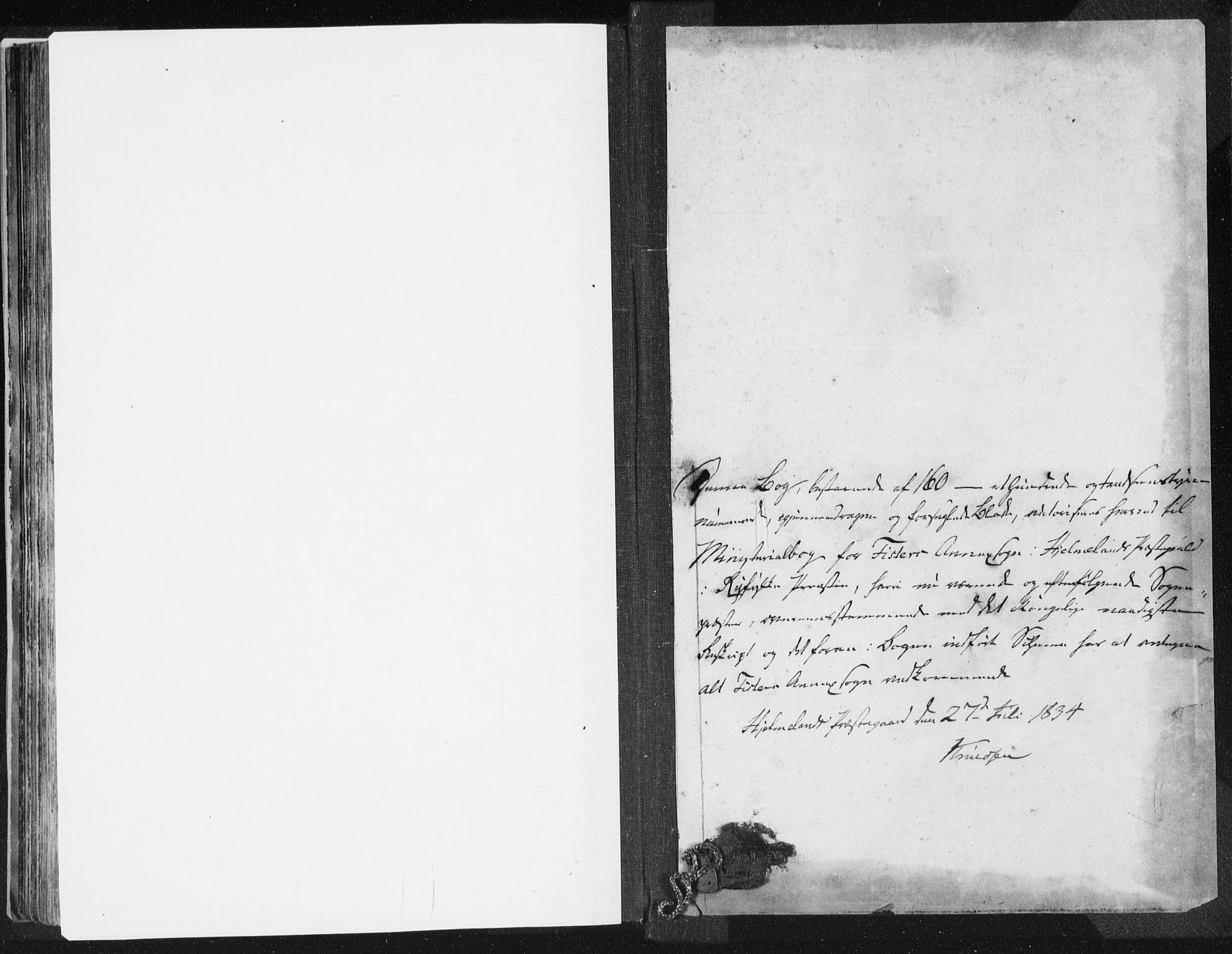 Hjelmeland sokneprestkontor, SAST/A-101843/01/IV/L0007: Parish register (official) no. A 7, 1834-1850
