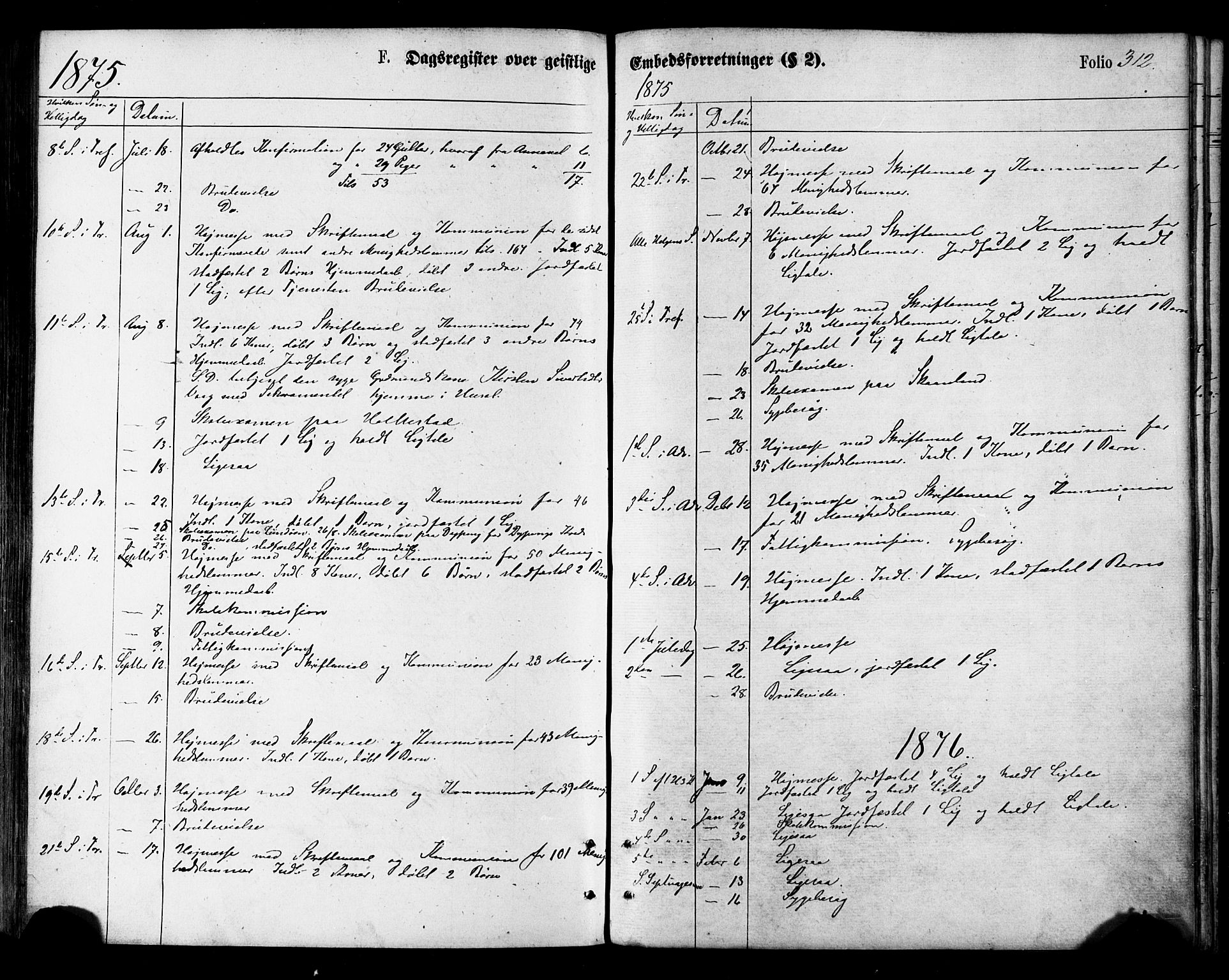 Ministerialprotokoller, klokkerbøker og fødselsregistre - Nordland, SAT/A-1459/855/L0802: Parish register (official) no. 855A10, 1875-1886, p. 312