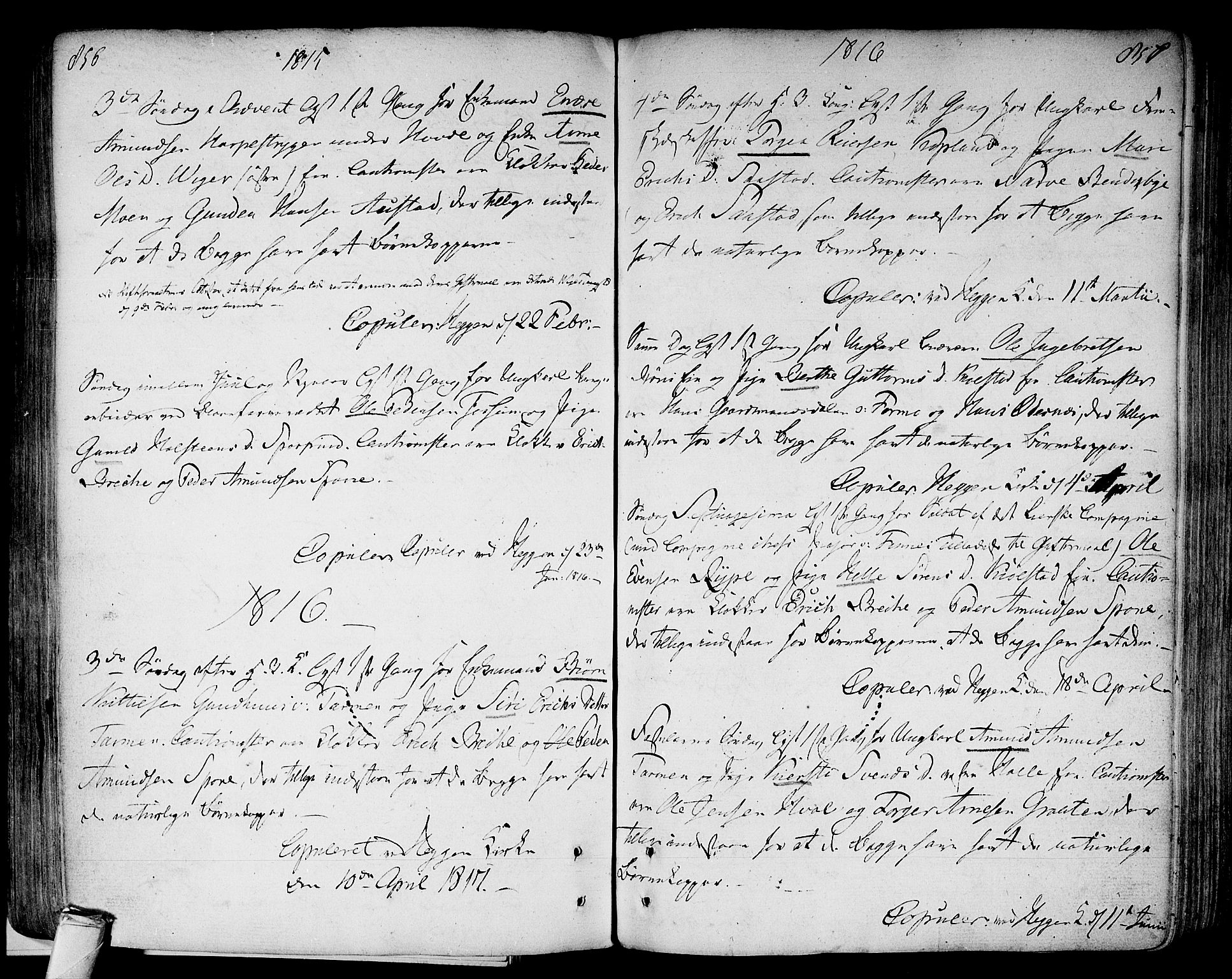 Modum kirkebøker, AV/SAKO-A-234/F/Fa/L0003: Parish register (official) no. 3, 1783-1819, p. 856-857