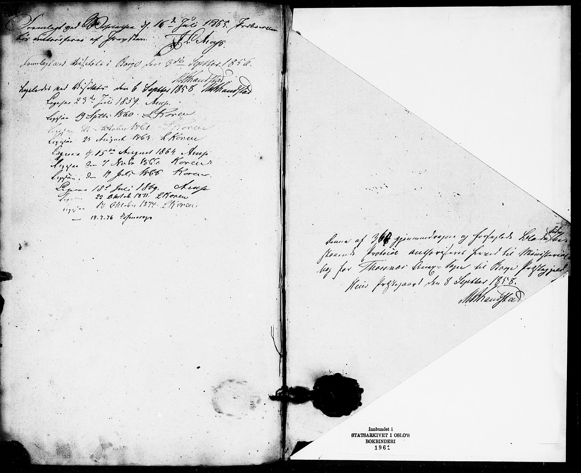 Borge prestekontor Kirkebøker, SAO/A-10903/F/Fb/L0002: Parish register (official) no. II 2, 1853-1877