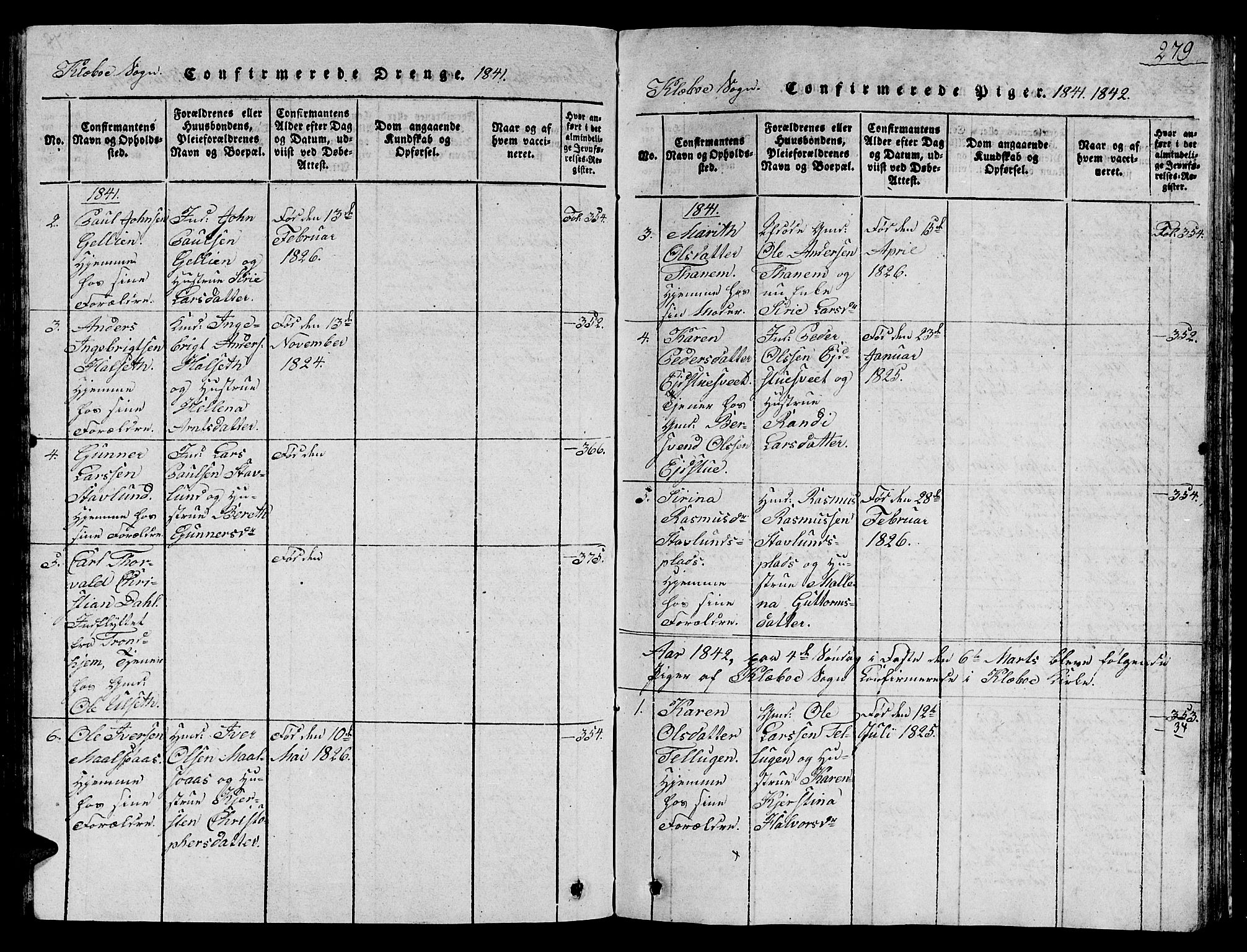 Ministerialprotokoller, klokkerbøker og fødselsregistre - Sør-Trøndelag, SAT/A-1456/618/L0450: Parish register (copy) no. 618C01, 1816-1865, p. 279