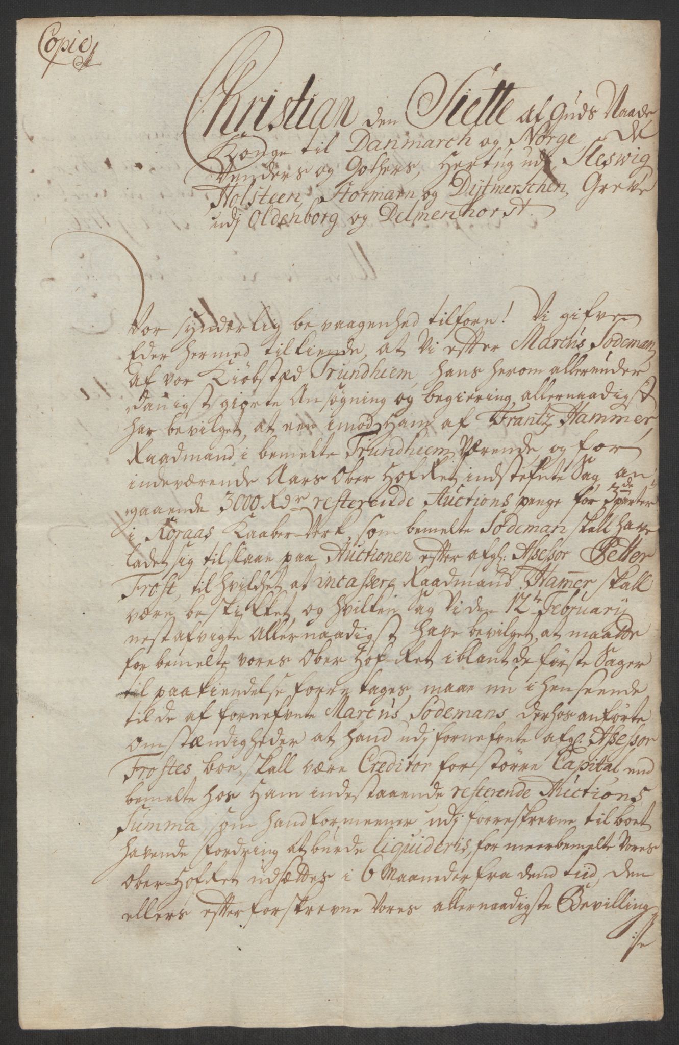 Rentekammeret inntil 1814, Reviderte regnskaper, Byregnskaper, AV/RA-EA-4066/R/Rs/L0541: [S22] Sikt og sakefall, 1743-1746, p. 293