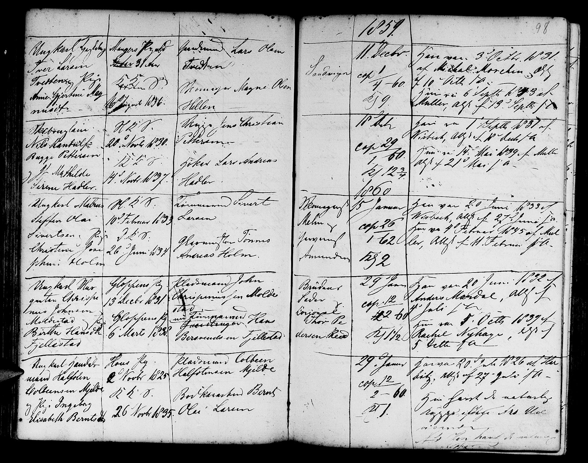 Korskirken sokneprestembete, SAB/A-76101/H/Haa/L0009: Parish register (official) no. A 9, 1743-1861, p. 98