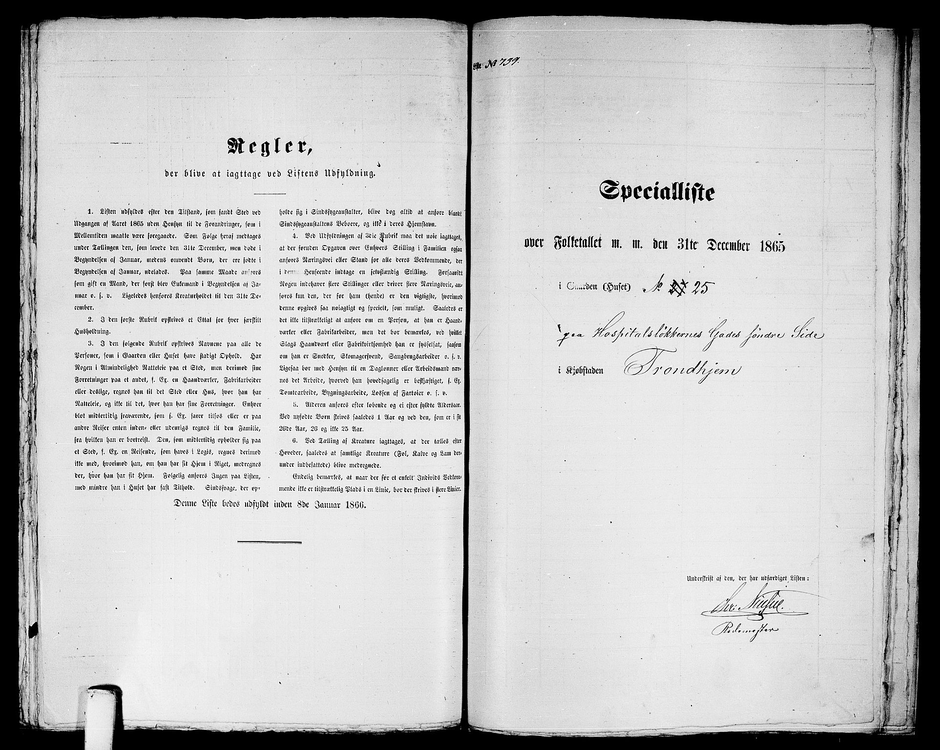 RA, 1865 census for Trondheim, 1865, p. 1527