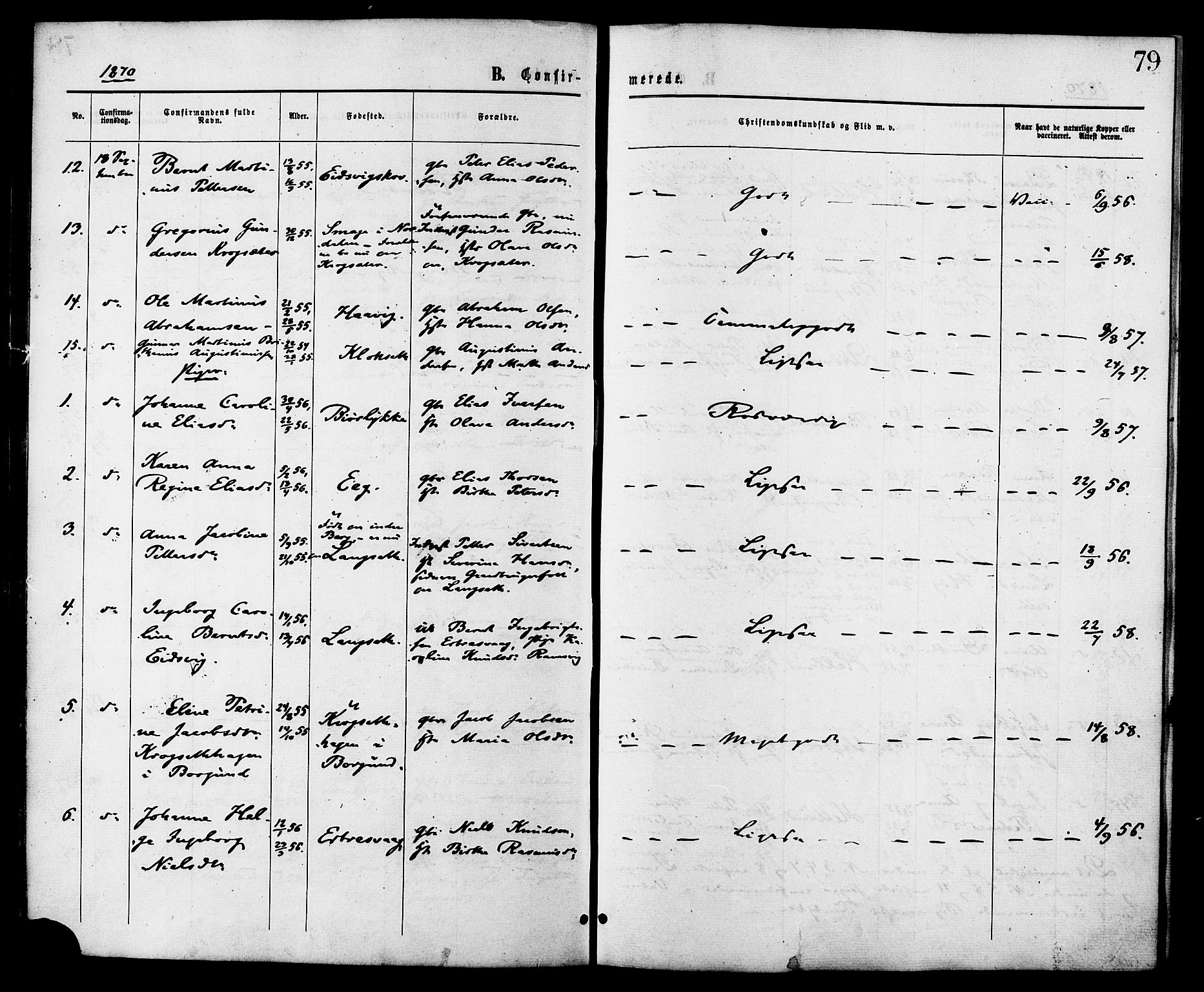 Ministerialprotokoller, klokkerbøker og fødselsregistre - Møre og Romsdal, AV/SAT-A-1454/525/L0373: Parish register (official) no. 525A03, 1864-1879, p. 79