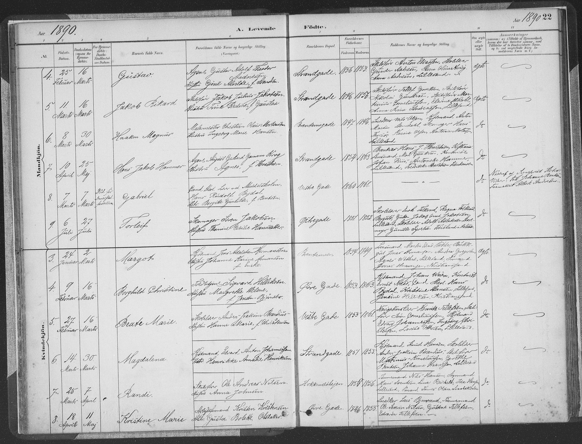 Vestre Moland sokneprestkontor, AV/SAK-1111-0046/F/Fa/Faa/L0001: Parish register (official) no. A 1, 1884-1899, p. 23