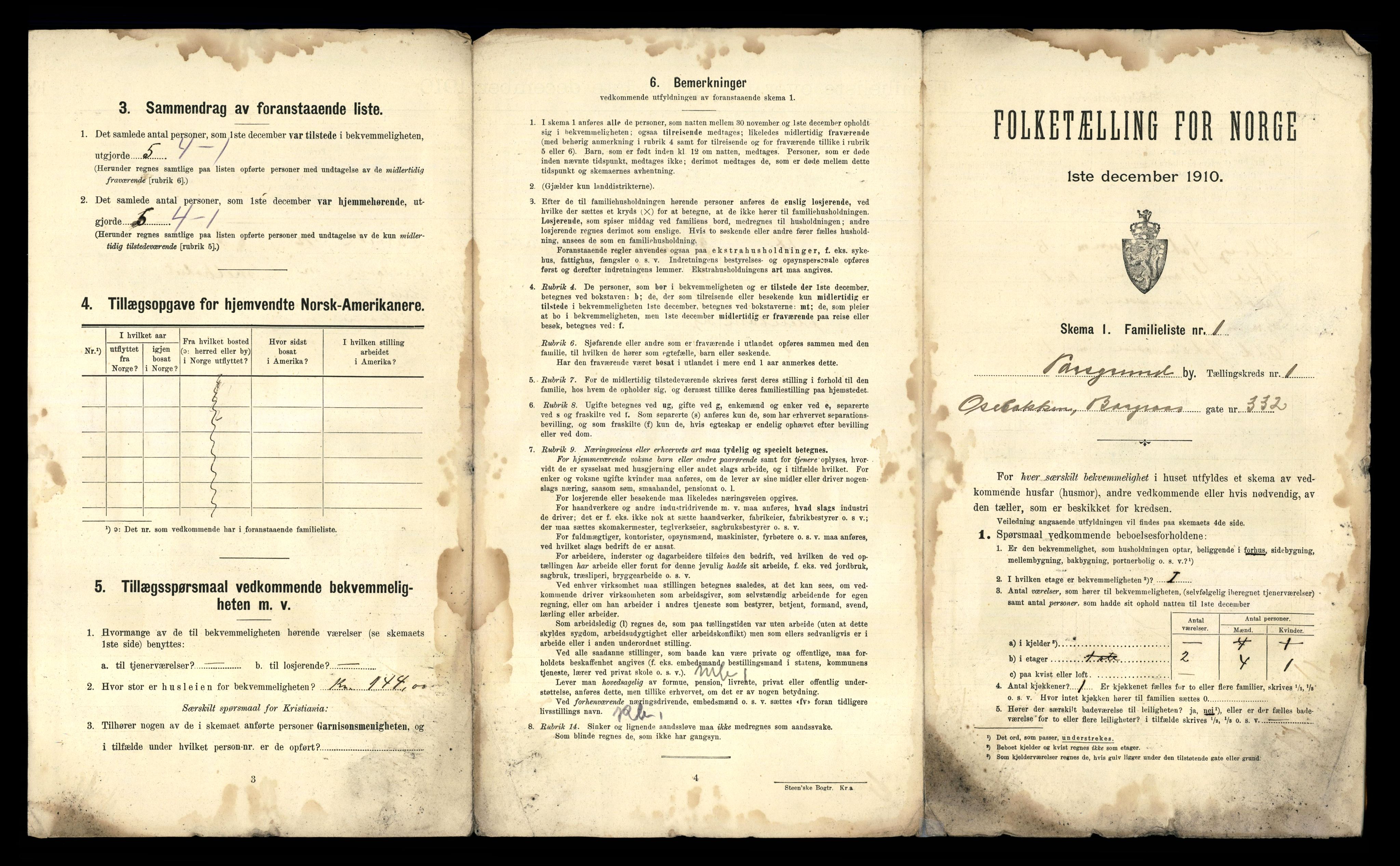 RA, 1910 census for Porsgrunn, 1910, p. 38