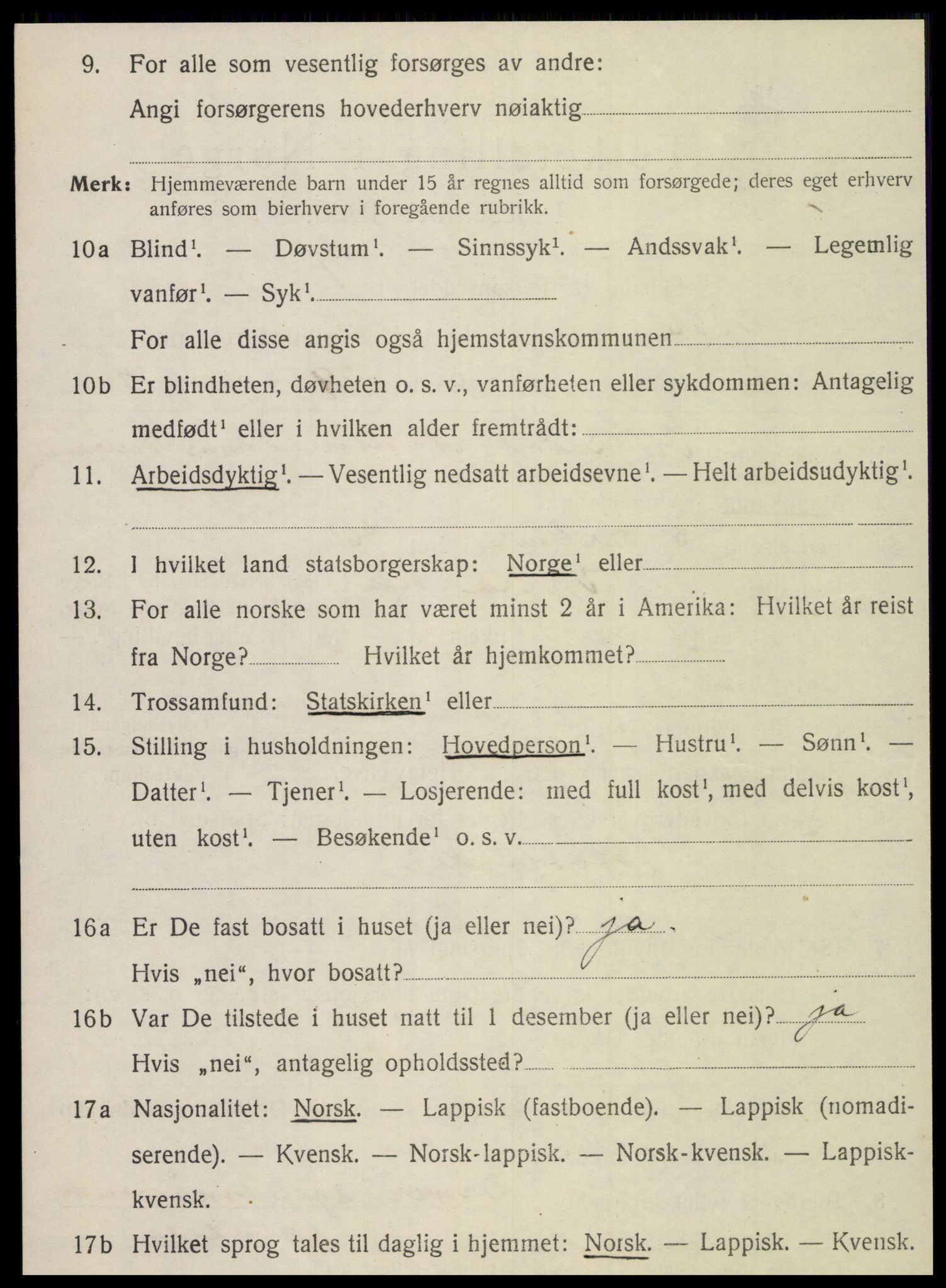 SAT, 1920 census for Vega, 1920, p. 3412