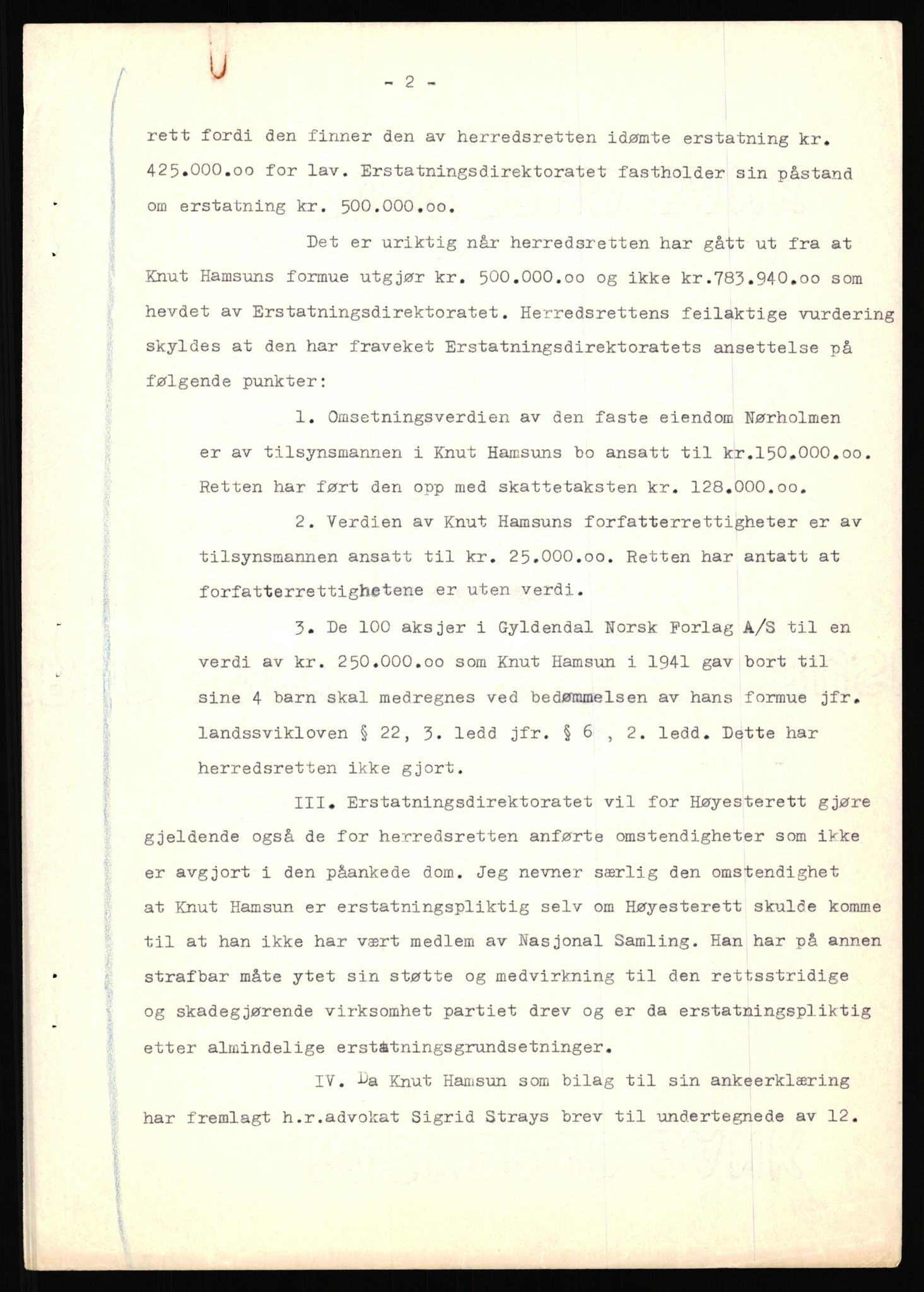 Landssvikarkivet, Arendal politikammer, AV/RA-S-3138-25/D/Dc, 1945-1951, p. 459