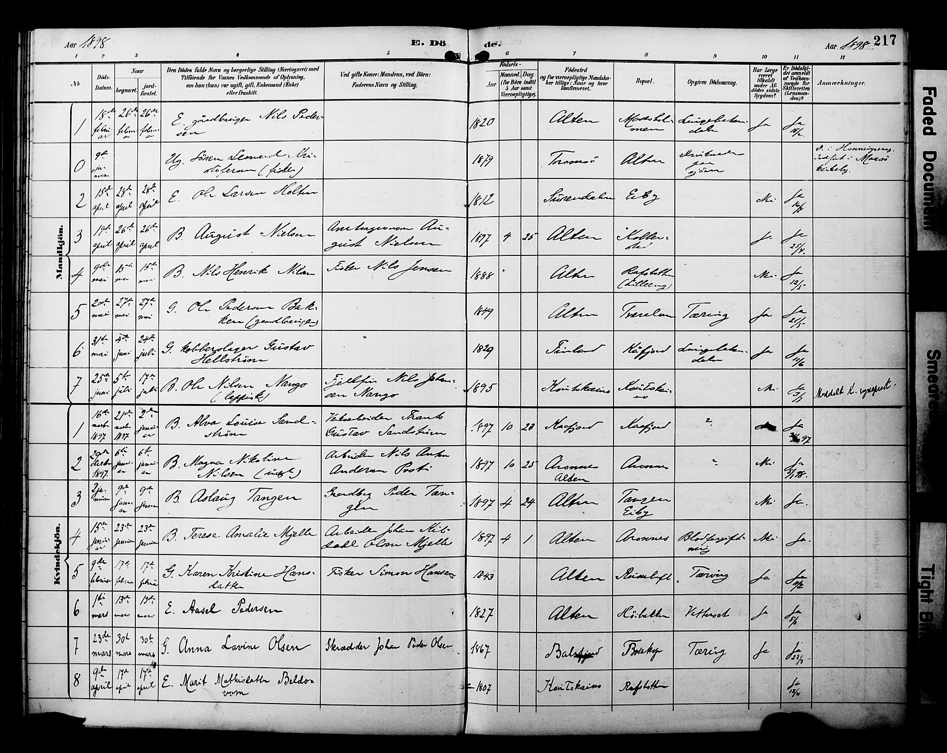 Alta sokneprestkontor, SATØ/S-1338/H/Ha/L0003.kirke: Parish register (official) no. 3, 1892-1904, p. 217