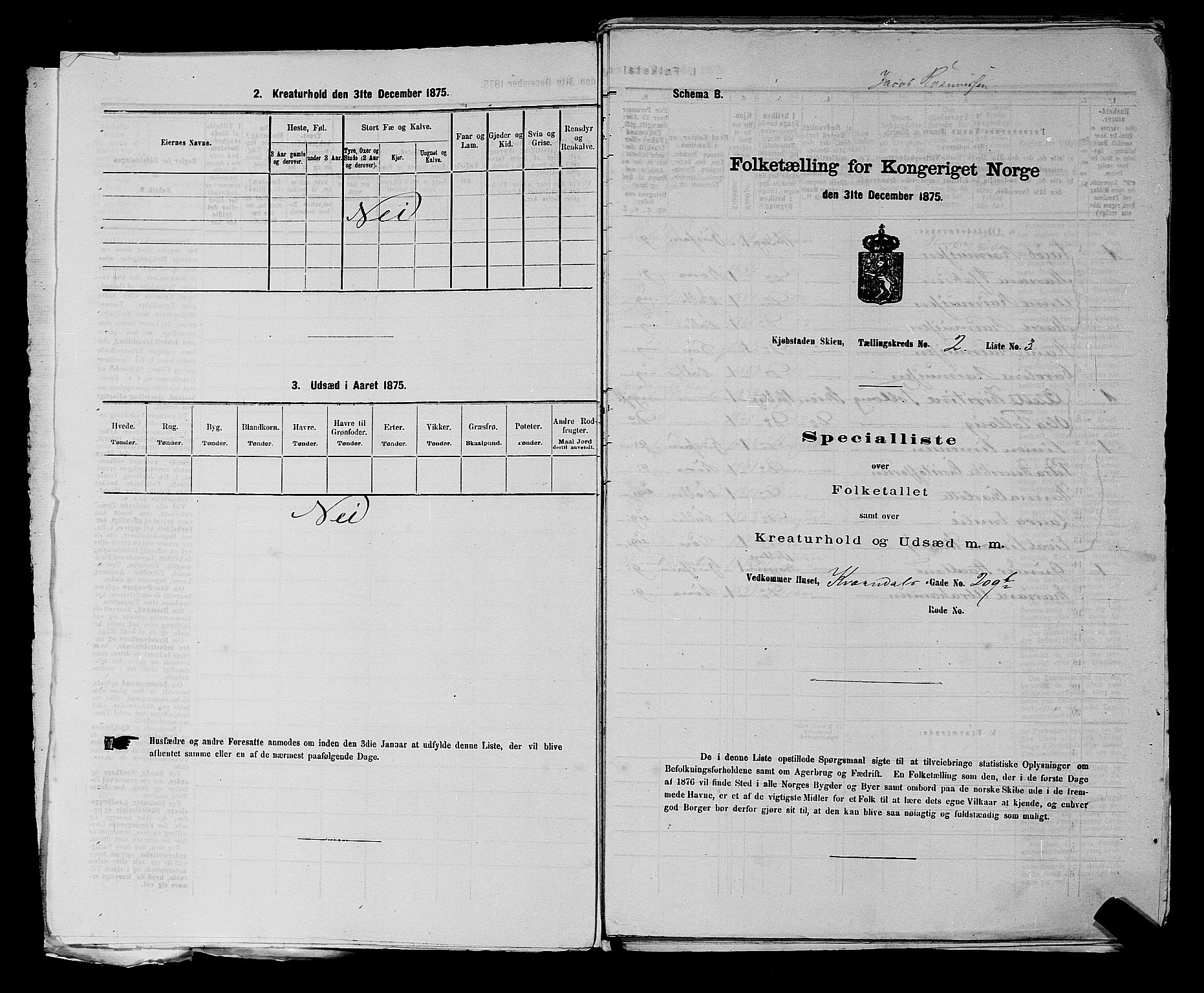 SAKO, 1875 census for 0806P Skien, 1875, p. 251