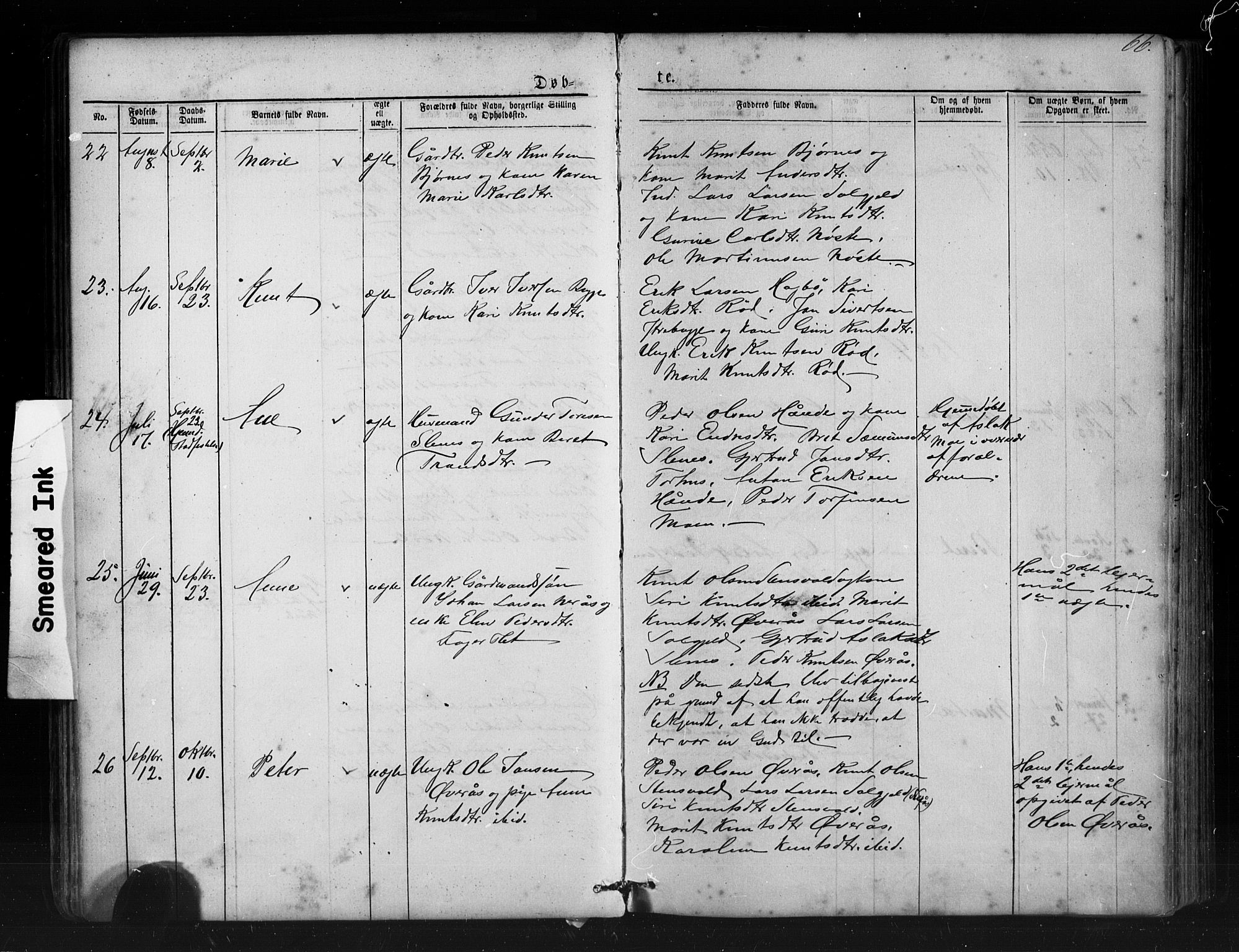 Ministerialprotokoller, klokkerbøker og fødselsregistre - Møre og Romsdal, SAT/A-1454/552/L0638: Parish register (copy) no. 552C01, 1867-1902, p. 66