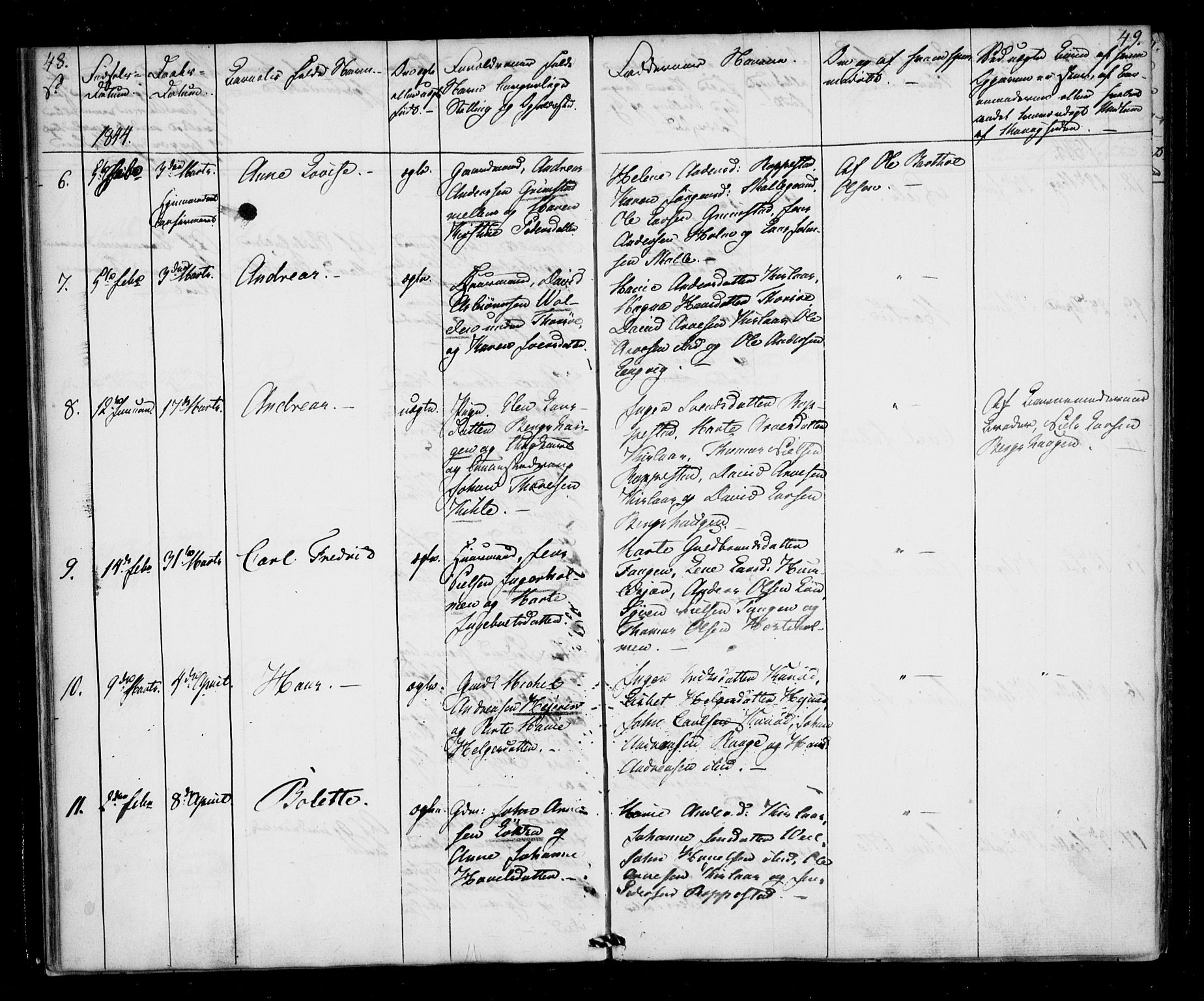 Borge prestekontor Kirkebøker, AV/SAO-A-10903/F/Fb/L0001: Parish register (official) no. II 1, 1836-1852, p. 48-49