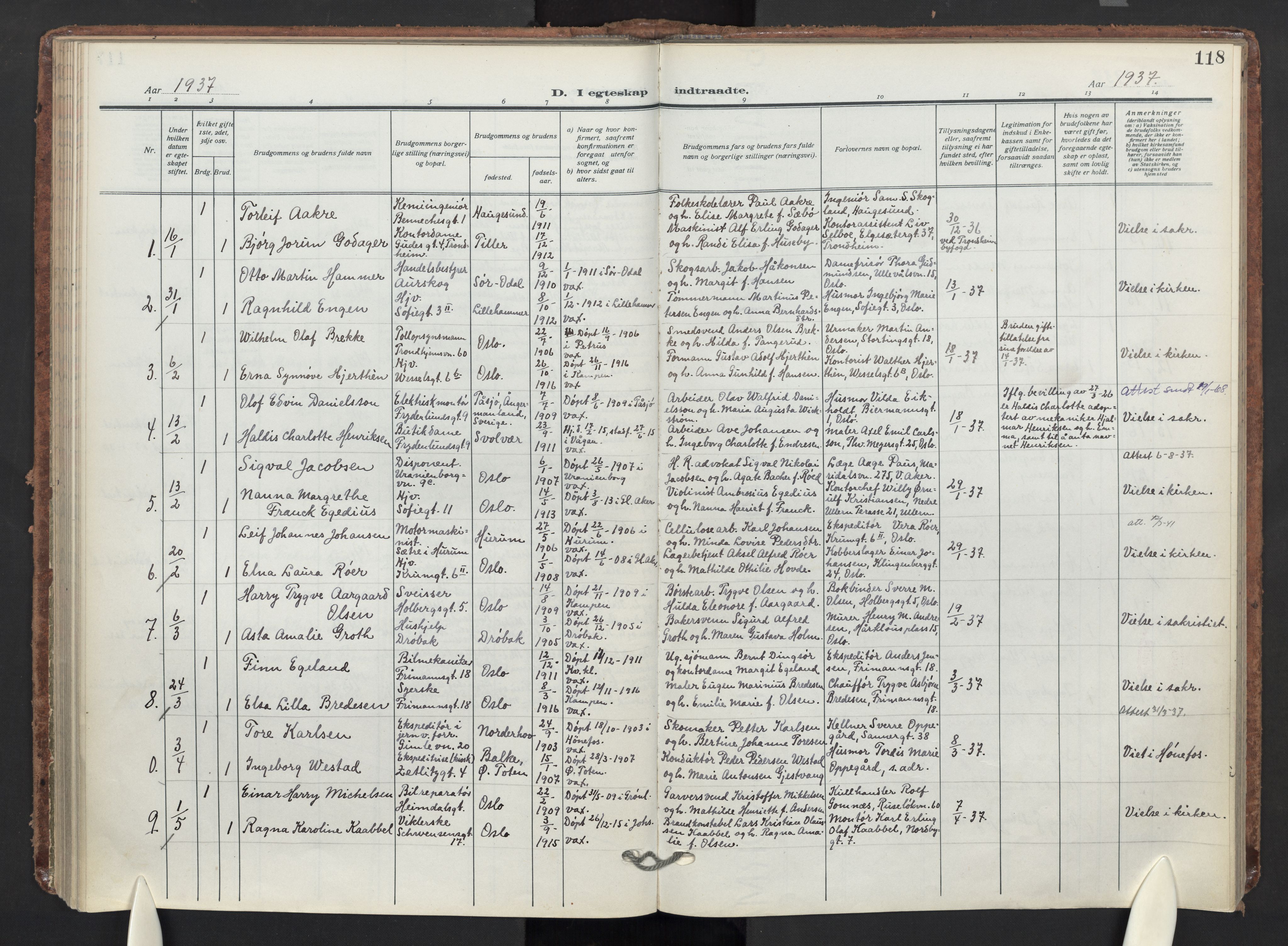 Markus prestekontor Kirkebøker, AV/SAO-A-10830/F/L0003: Parish register (official) no. 3, 1917-1942, p. 118