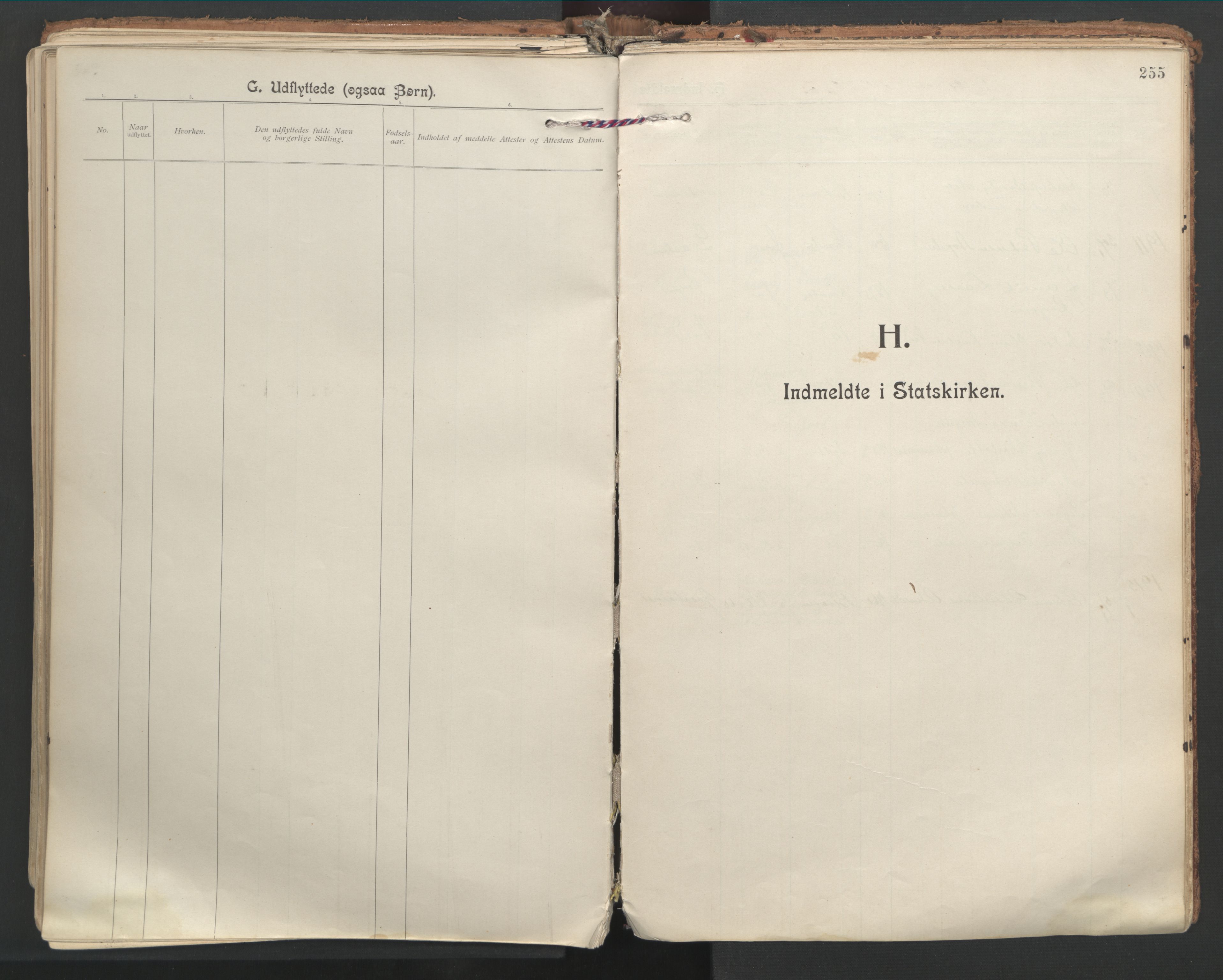 Ministerialprotokoller, klokkerbøker og fødselsregistre - Nordland, AV/SAT-A-1459/846/L0647: Parish register (official) no. 846A05, 1902-1915, p. 255