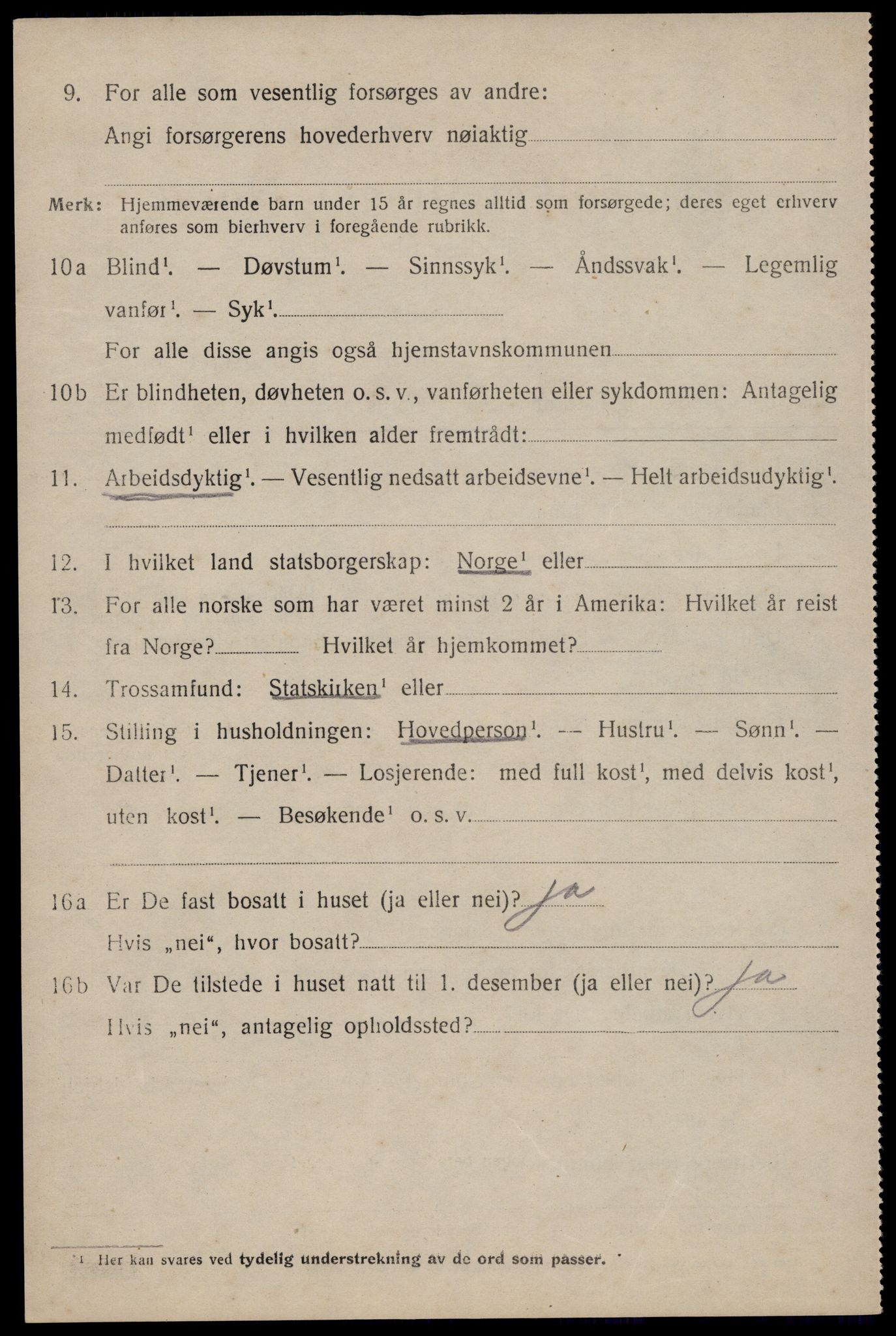 SAST, 1920 census for Hetland, 1920, p. 3638