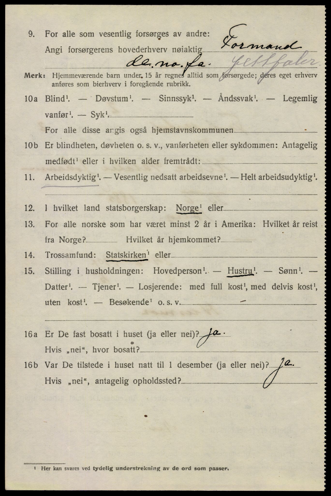 SAO, 1920 census for Fredrikstad, 1920, p. 13890