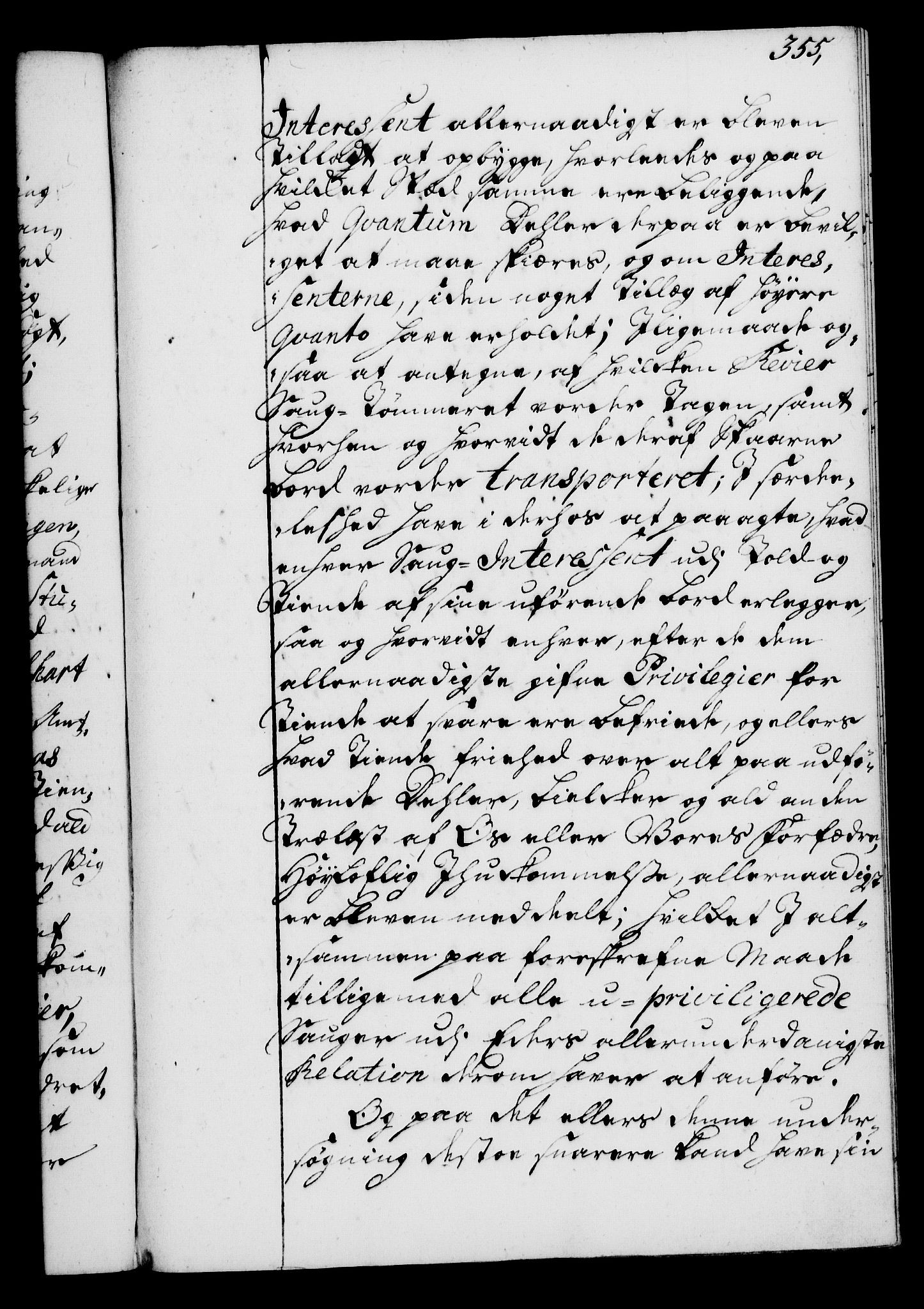 Rentekammeret, Kammerkanselliet, RA/EA-3111/G/Gg/Gga/L0004: Norsk ekspedisjonsprotokoll med register (merket RK 53.4), 1734-1741, p. 355