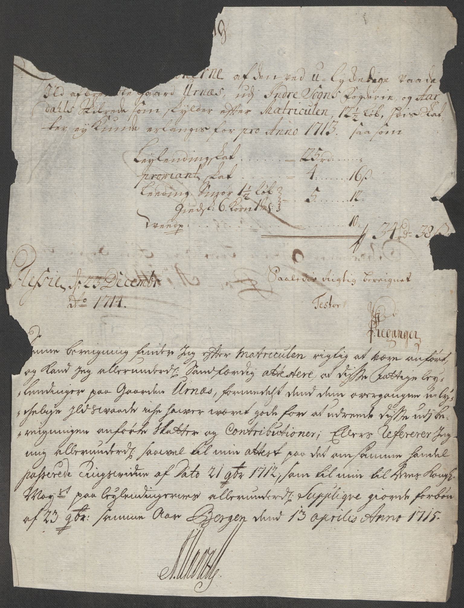 Rentekammeret inntil 1814, Reviderte regnskaper, Fogderegnskap, AV/RA-EA-4092/R52/L3319: Fogderegnskap Sogn, 1713-1714, p. 419