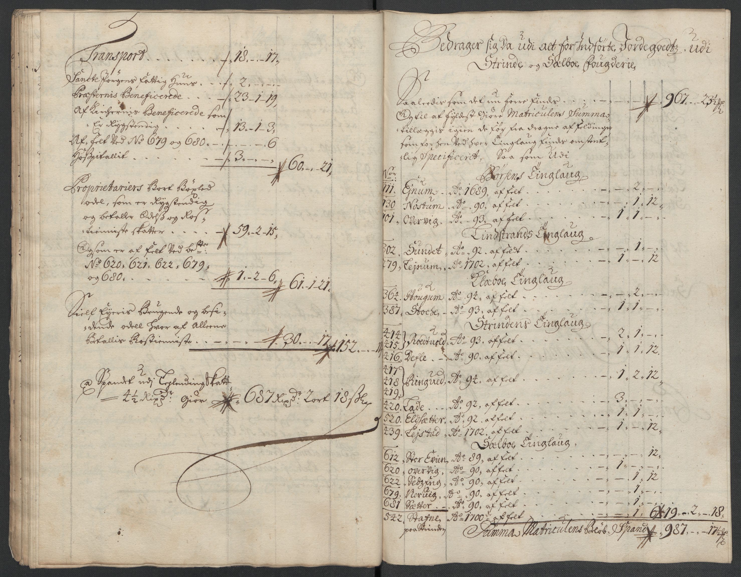 Rentekammeret inntil 1814, Reviderte regnskaper, Fogderegnskap, RA/EA-4092/R61/L4109: Fogderegnskap Strinda og Selbu, 1704-1706, p. 63