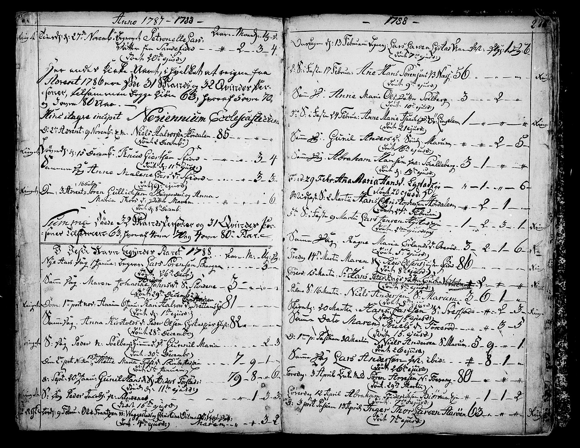 Sandar kirkebøker, SAKO/A-243/F/Fa/L0002: Parish register (official) no. 2, 1733-1788, p. 276