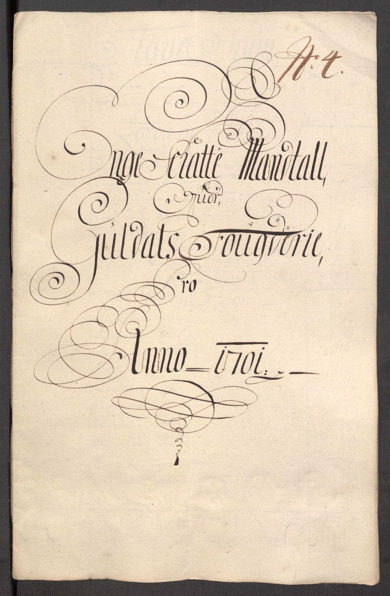 Rentekammeret inntil 1814, Reviderte regnskaper, Fogderegnskap, AV/RA-EA-4092/R60/L3951: Fogderegnskap Orkdal og Gauldal, 1701, p. 234