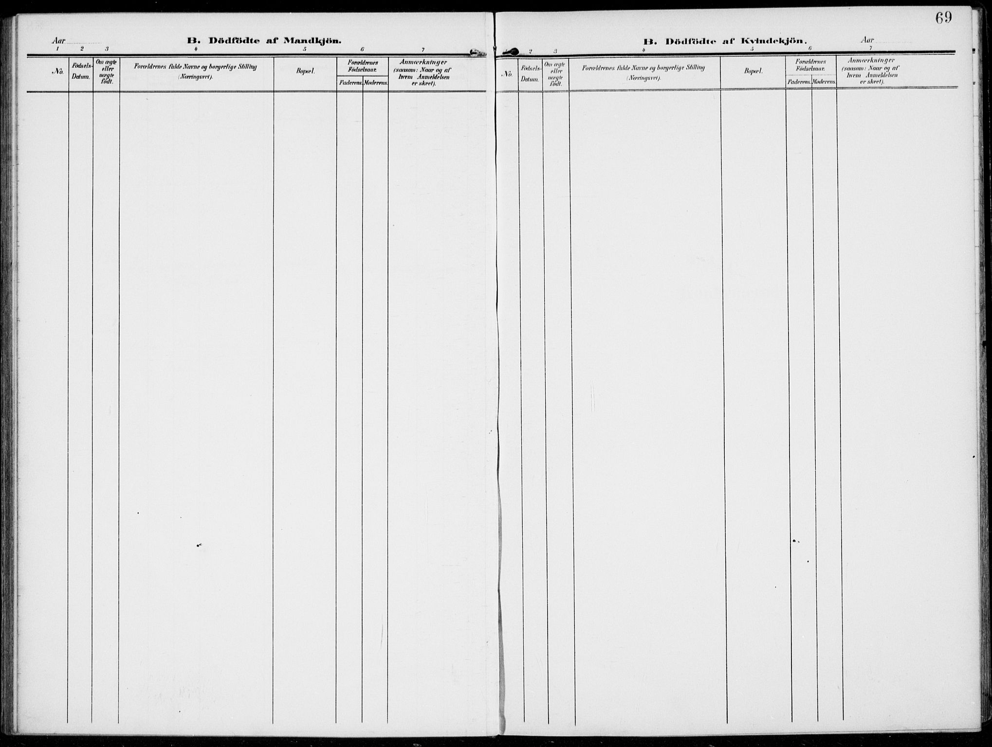 Kolbu prestekontor, SAH/PREST-110/H/Ha/Haa/L0001: Parish register (official) no. 1, 1907-1923, p. 69