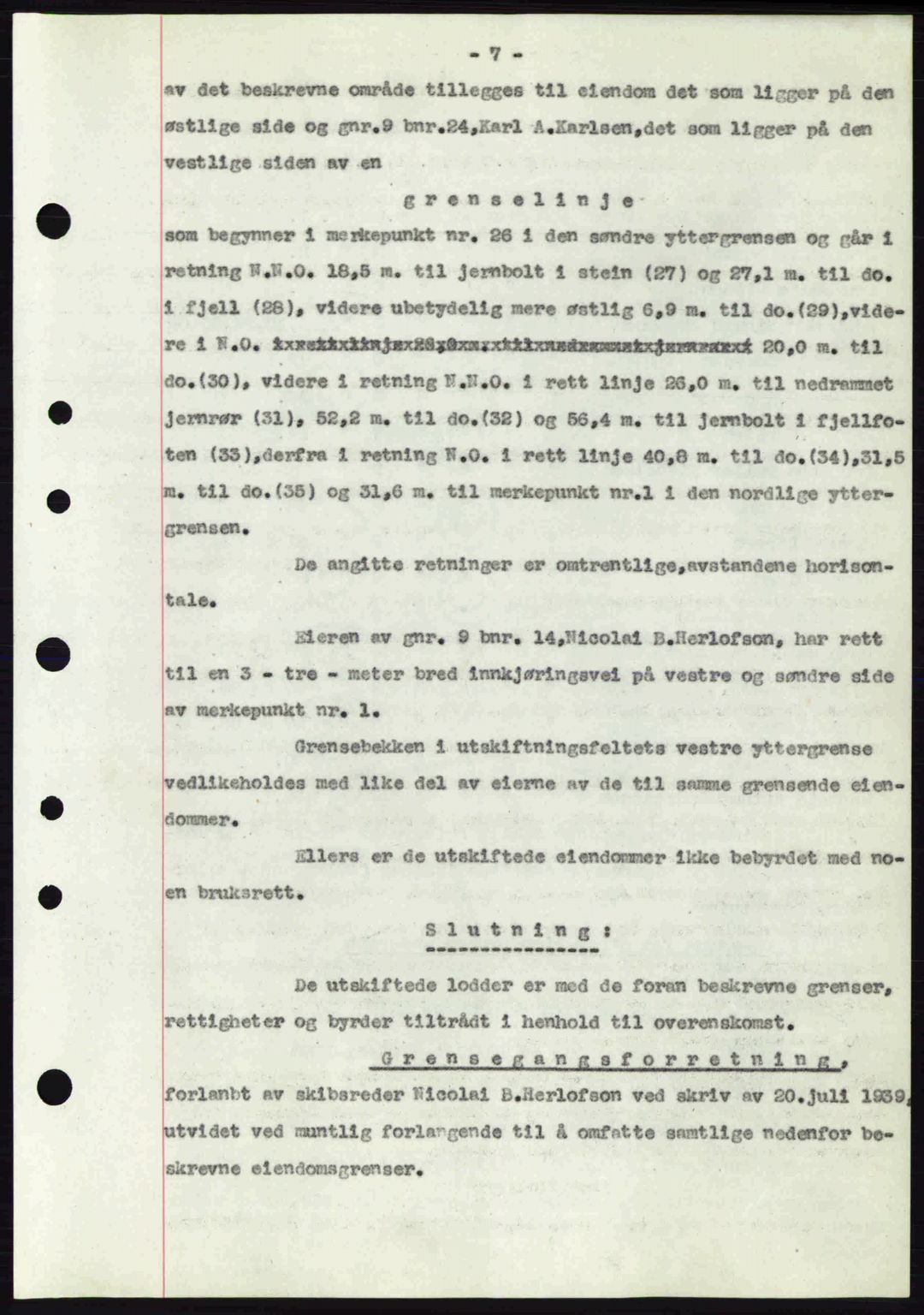 Tønsberg sorenskriveri, AV/SAKO-A-130/G/Ga/Gaa/L0010: Mortgage book no. A10, 1941-1941, Diary no: : 595/1941