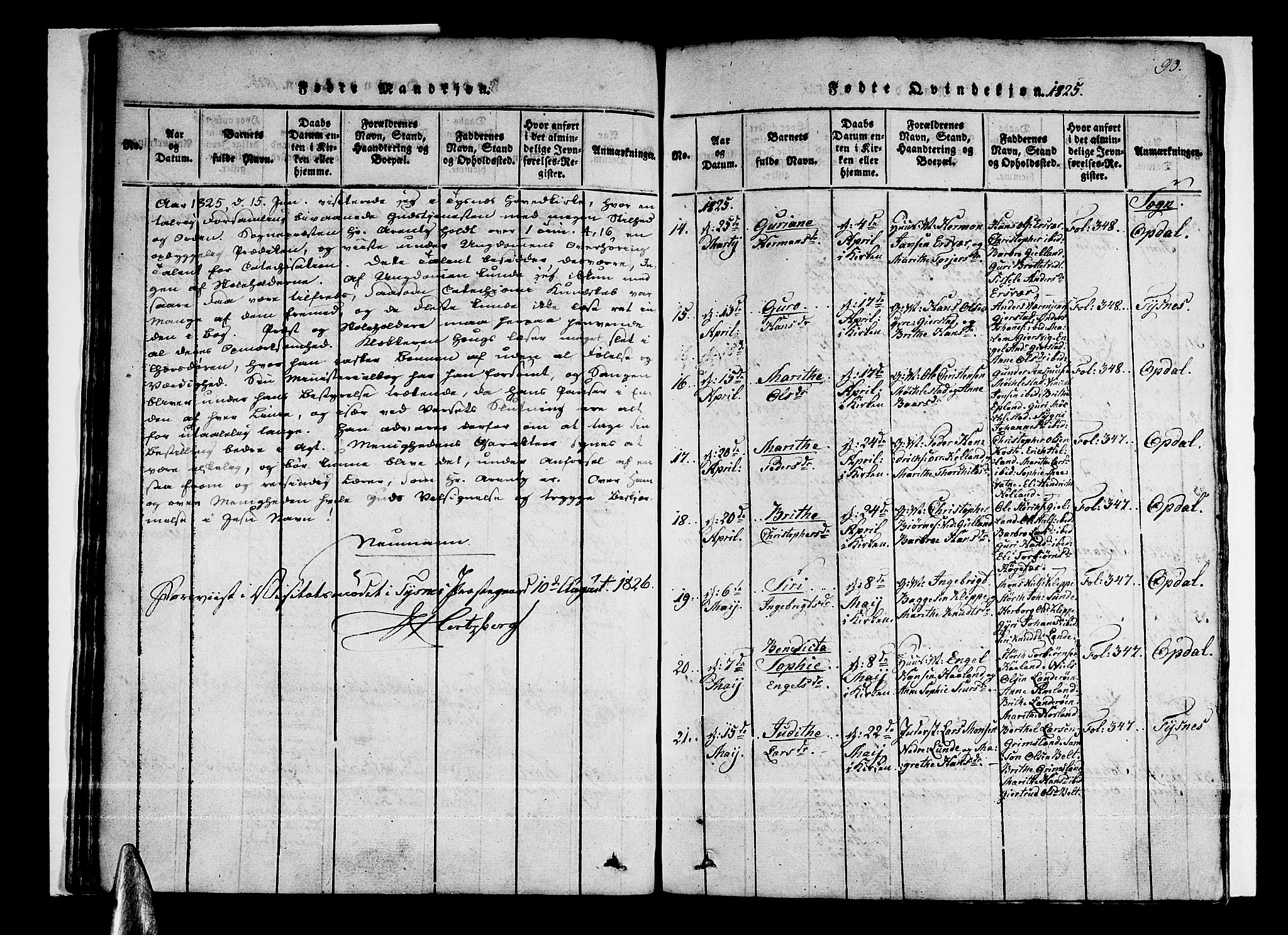 Tysnes sokneprestembete, AV/SAB-A-78601/H/Haa: Parish register (official) no. A 7, 1816-1826, p. 90