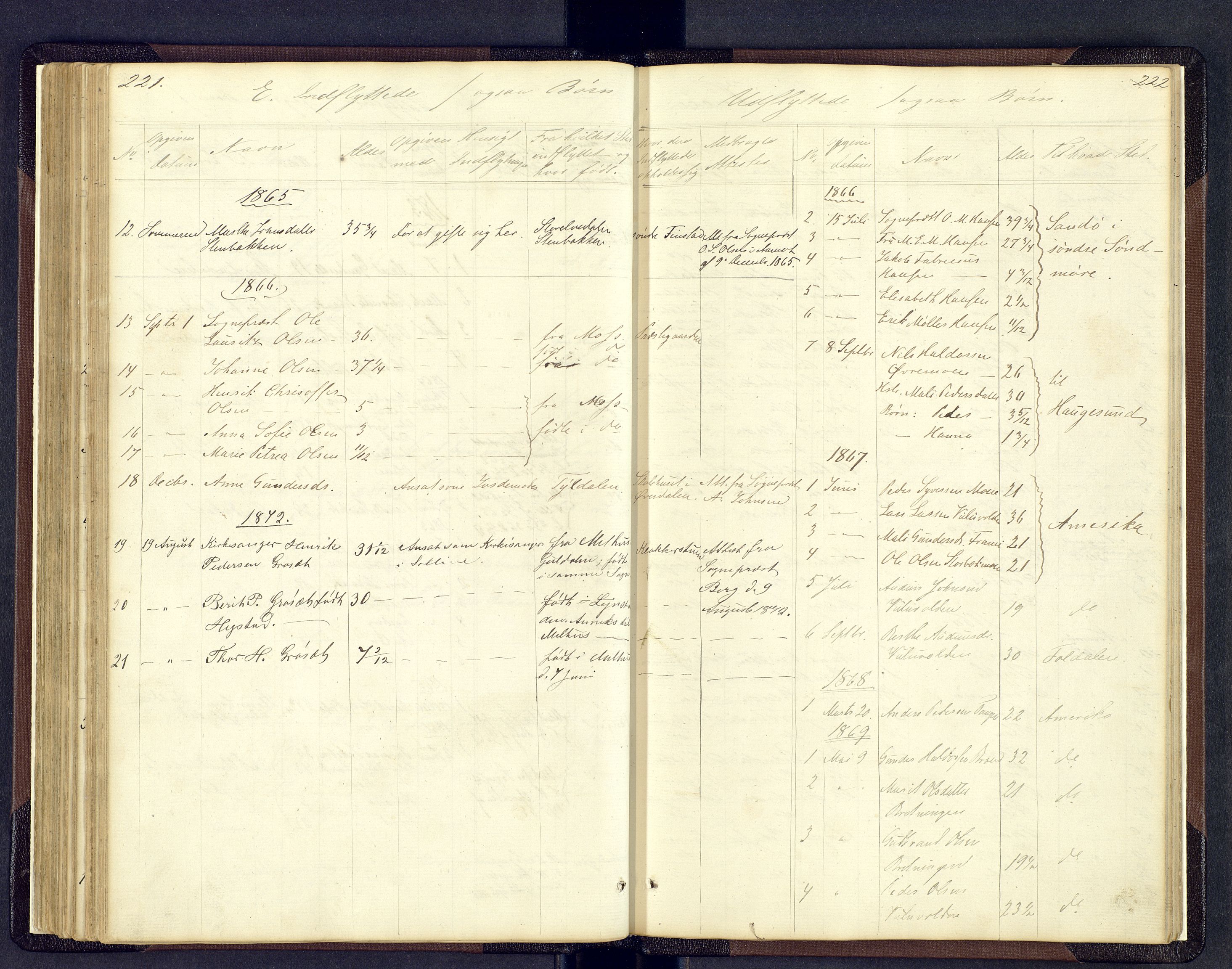 Sollia prestekontor, AV/SAH-PREST-050/H/Ha/Hab/L0001: Parish register (copy) no. 1, 1862-1879, p. 221-222